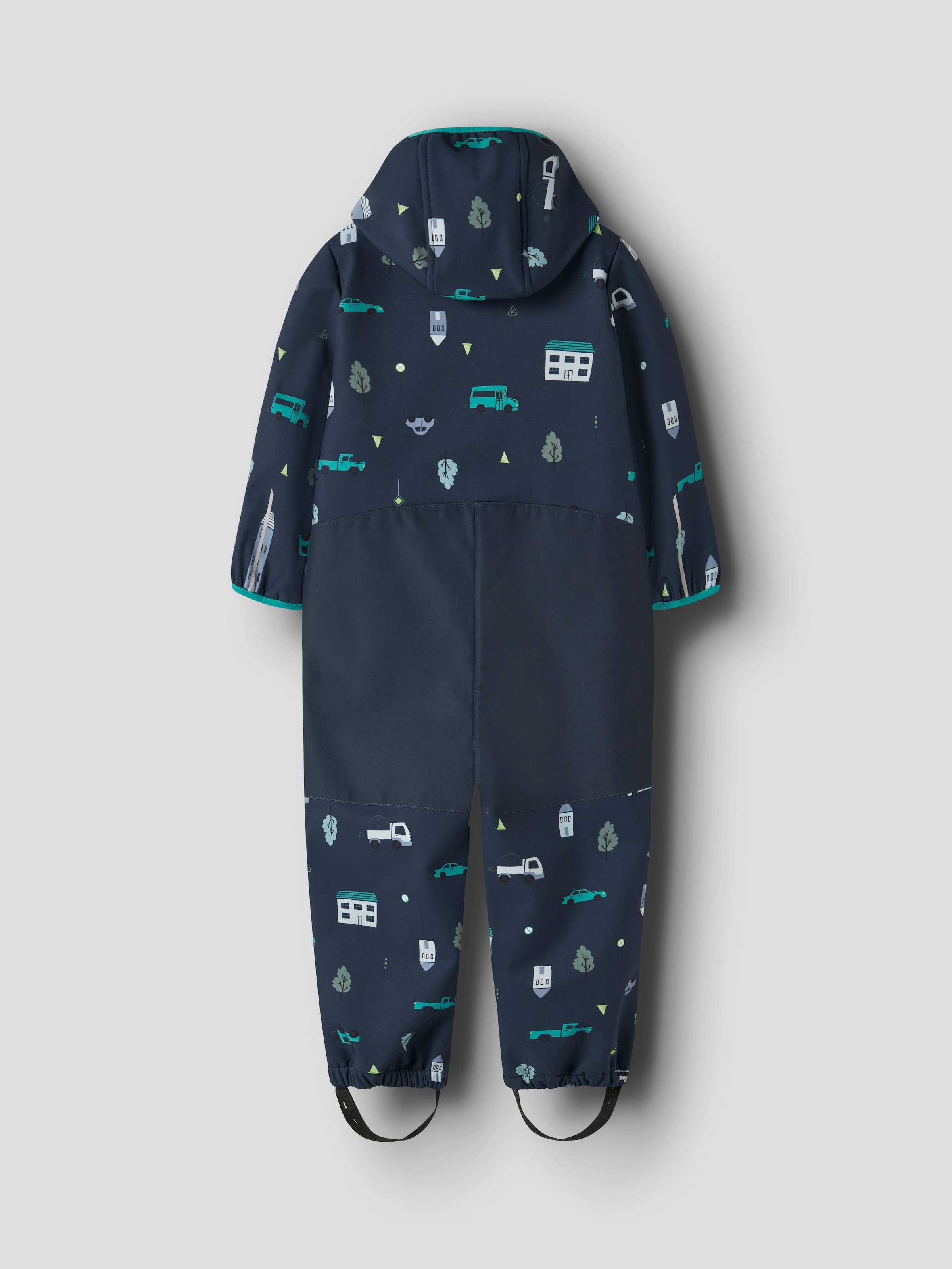 Name It Softshelloverall »NMMMALTA05 SOFTSHELL SUIT AOP FO1« Materialmix, wasserdicht, winddicht