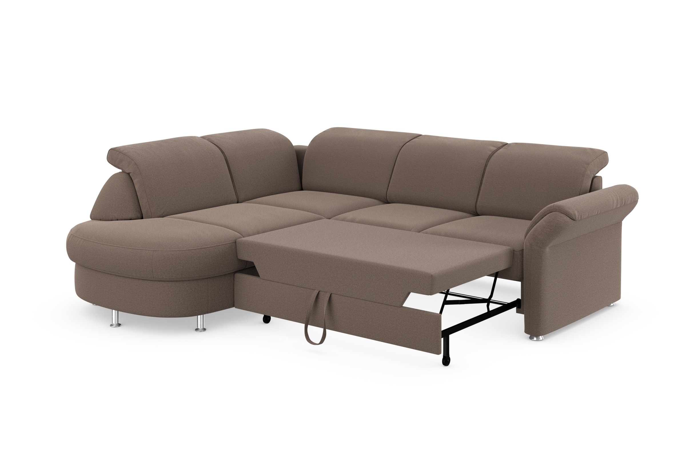 sit&more Ecksofa »Apulia L-Form«, wahlweise Bettfunktion, Bettkasten und Kopf- und Armteilverstellung