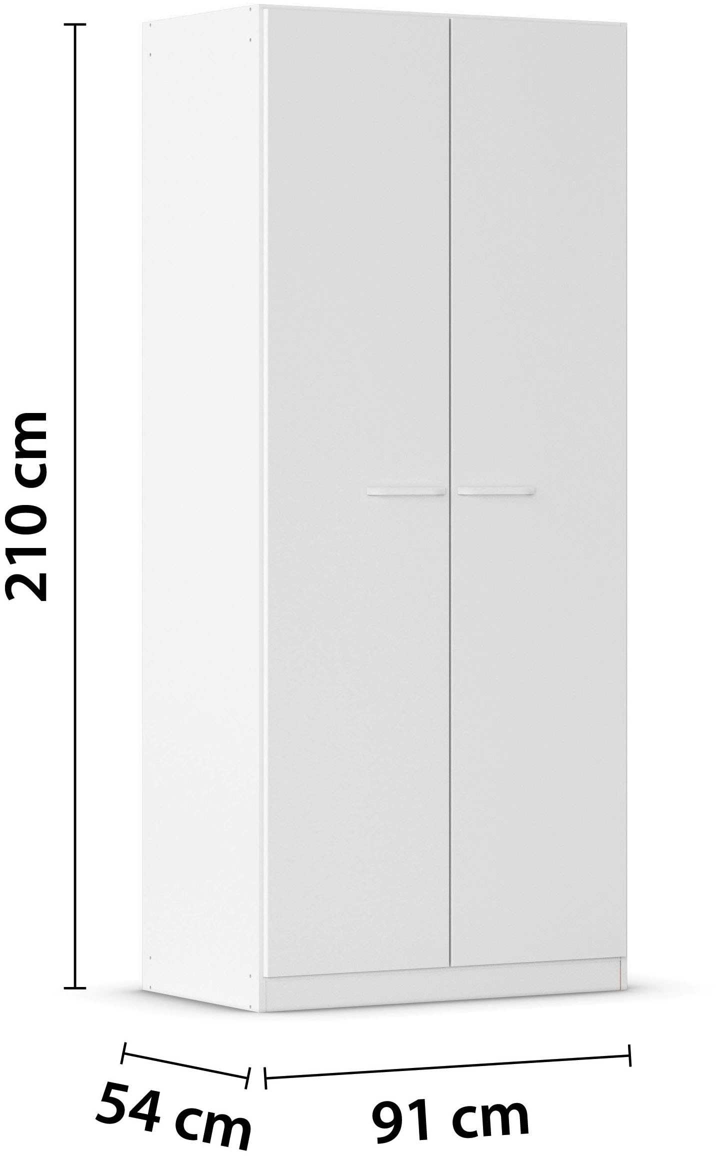 rauch Drehtürenschrank »Kleiderschrank Schrank Garderobe  OTELI inkl. Inneneinteilung« erhältlich in Breiten 91-360 cm, ab Breite 136cm inkl. Innenschubladen,  mit zusätzlichen Einlegeböden, optional mit Spiegel MADE IN GERMANY