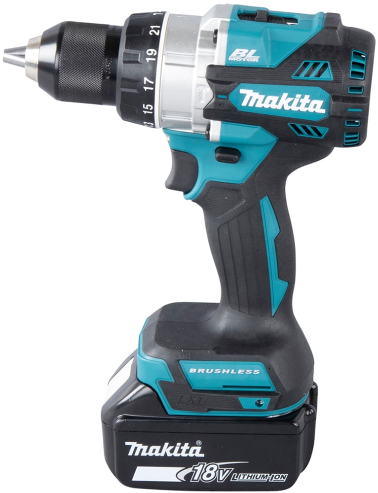 Makita Akku-Schlagbohrschrauber »DHP486RTJ«, (Set), inkl. 2 Akkus 18V / 5,0 Ah und Aufbewahrungskoffer