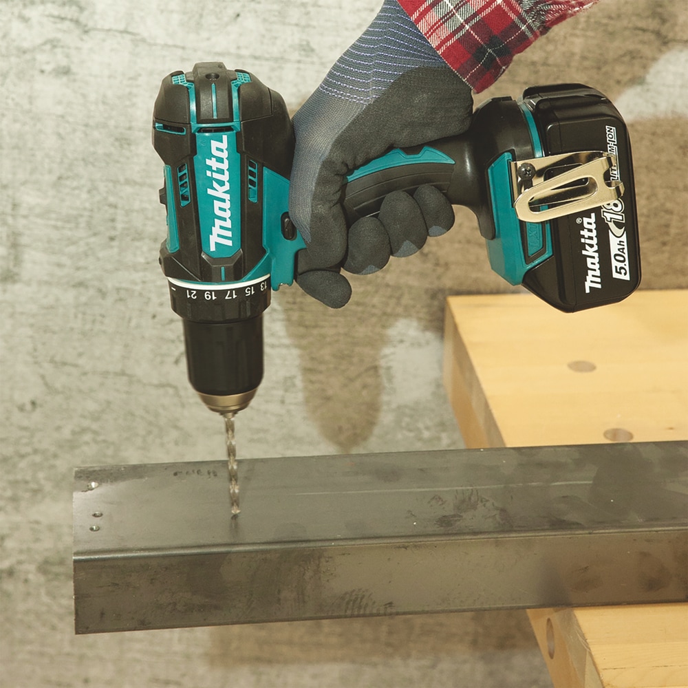 Makita Akku-Bohrschrauber »DDF482RFJ«, inkl. 2 Akkus 18V/3Ah, Ladegerät und Koffer