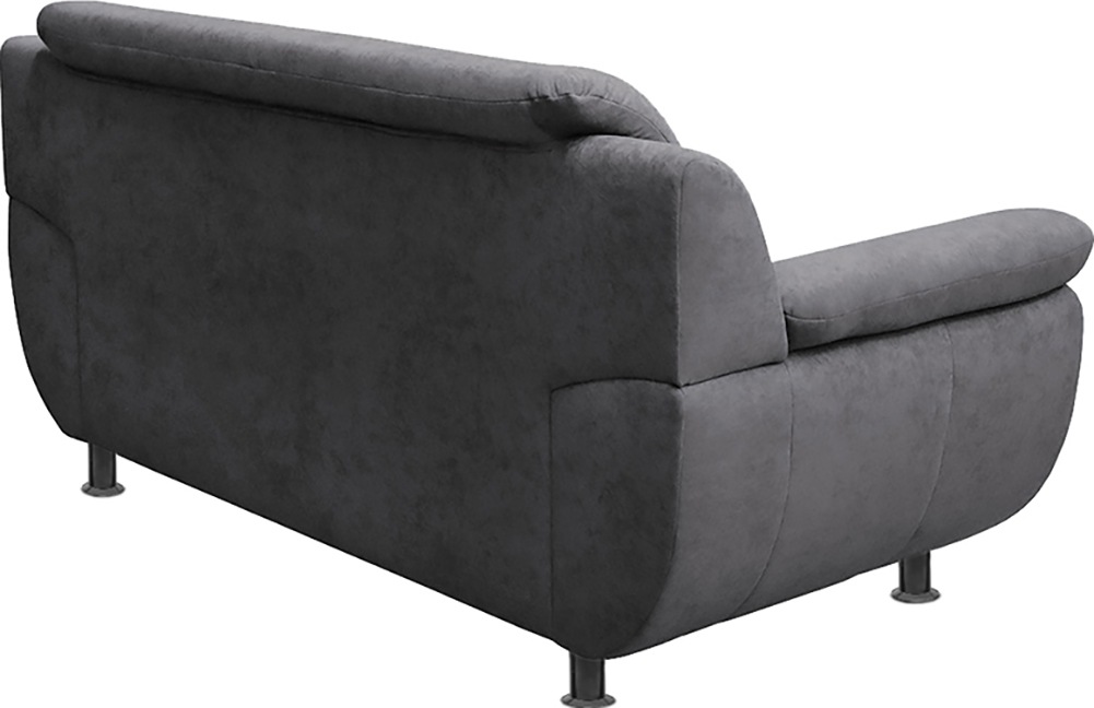 TRENDMANUFAKTUR 2-Sitzer »Rondo, Breite 178 cm, breite Armlehnen, Füße schwarz« Couch wahlweise mit Federkern und in verschiedenen Bezügen bestellbar