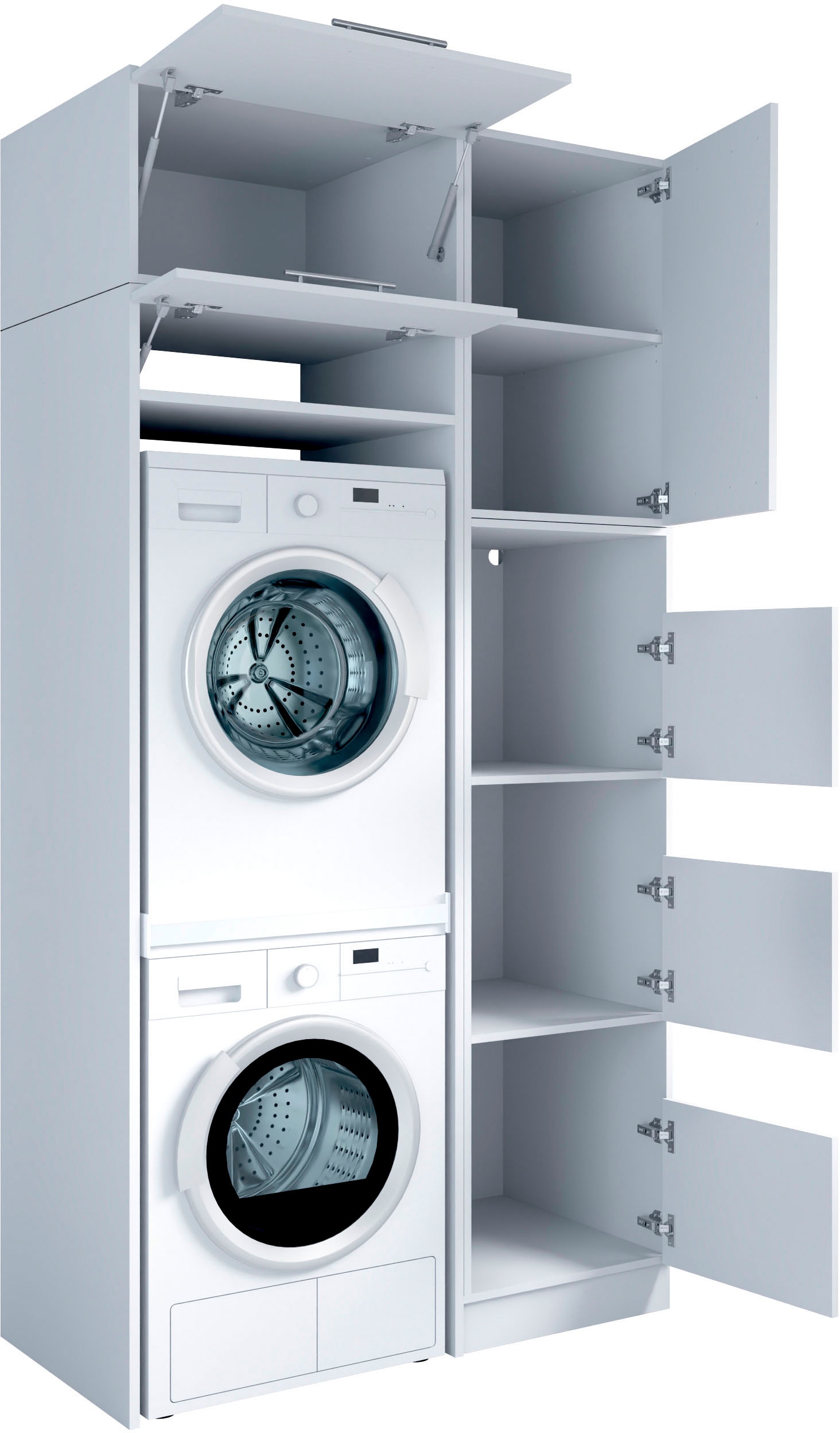 Laundreezy Mehrzweckschrank-Set »Laundreezy, 4-tlg. Mehrzweckschrank-Set B/H/T 118/238/68 cm« 4 Stk. tlg.