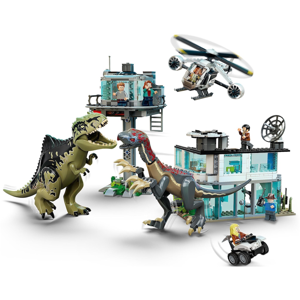 LEGO® Konstruktionsspielsteine »Giganotosaurus & Therizinosaurus Angriff (76949), LEGO® Jurassic World«, (810 St.), Made in Europe