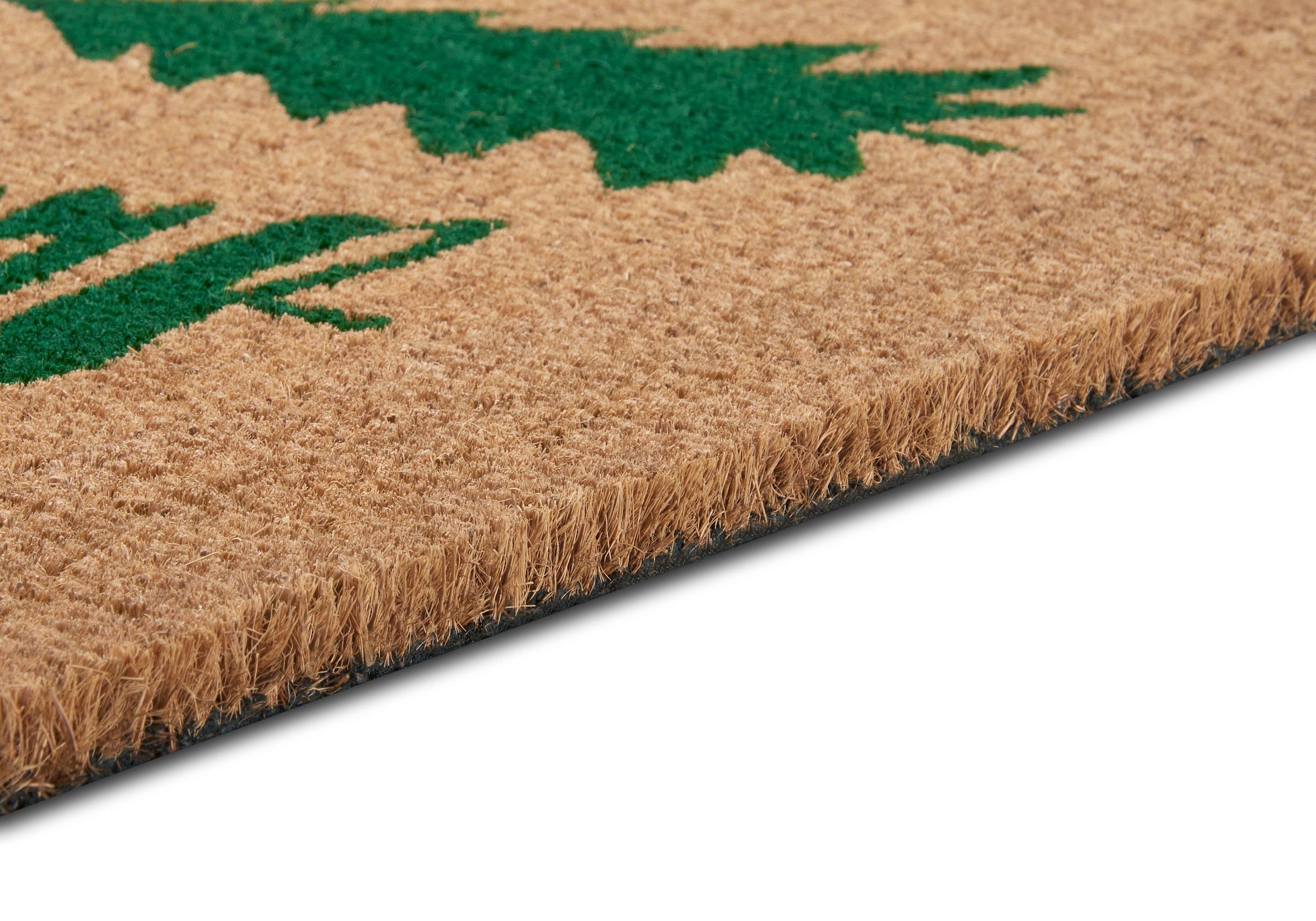 HANSE Home Fußmatte »Mix Mats Kokos Decorated Pine Trees«, rechteckig, 15 mm Höhe, Weihnachten, Schmutzfangmatte, Outdoor, Rutschfest, Innen, Kokosmatte