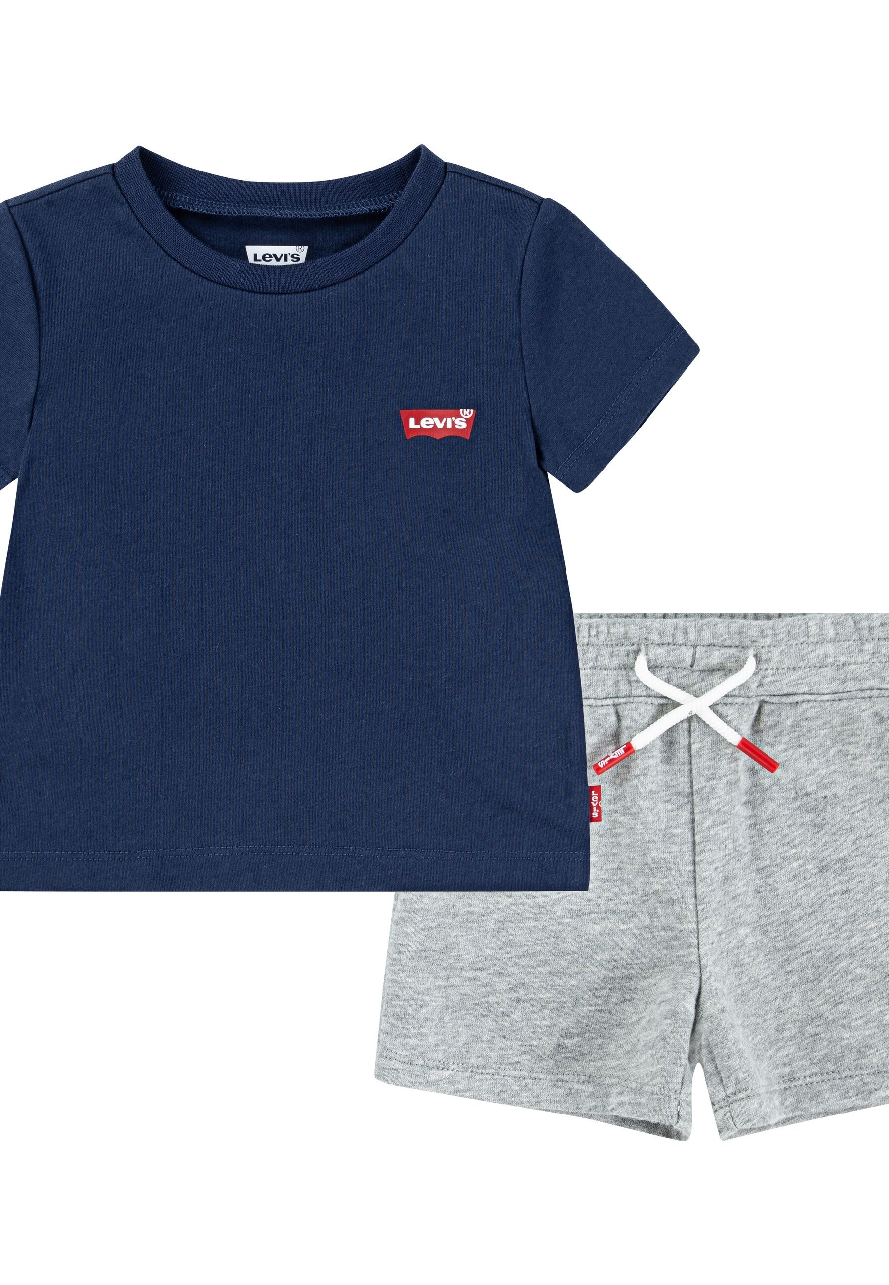 Levi's® Kids Shirt & Shorts »LVB BATWING TEE & KNIT SHORT S« Set, 2 Stk. tlg. mit Markenlabel - supersoft