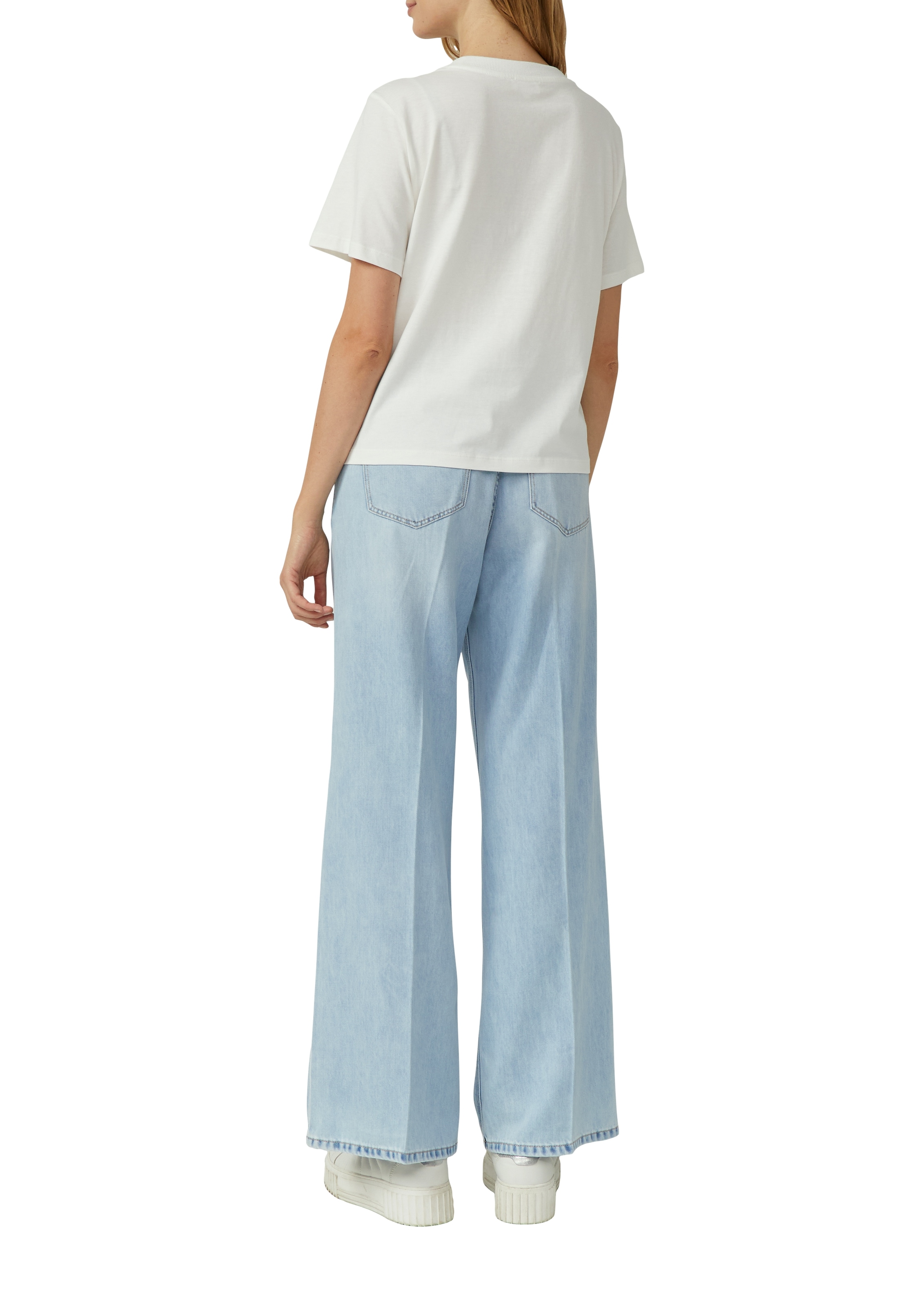 s.Oliver T-Shirt mit Flitzer-Print