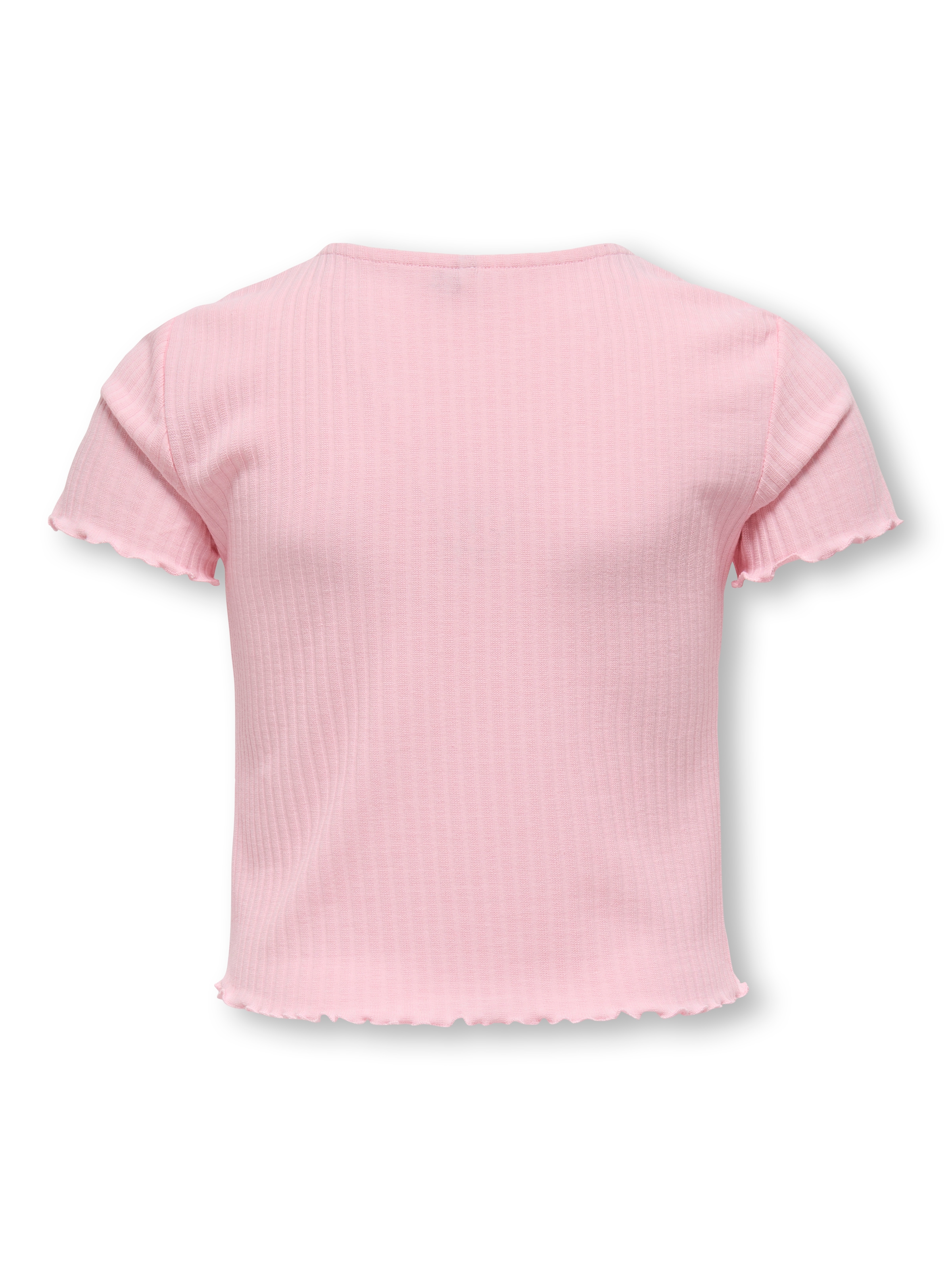 KIDS ONLY T-Shirt »KOGNELLA S/S O-NECK TOP NOOS JRS« mit süßer Wellenkante