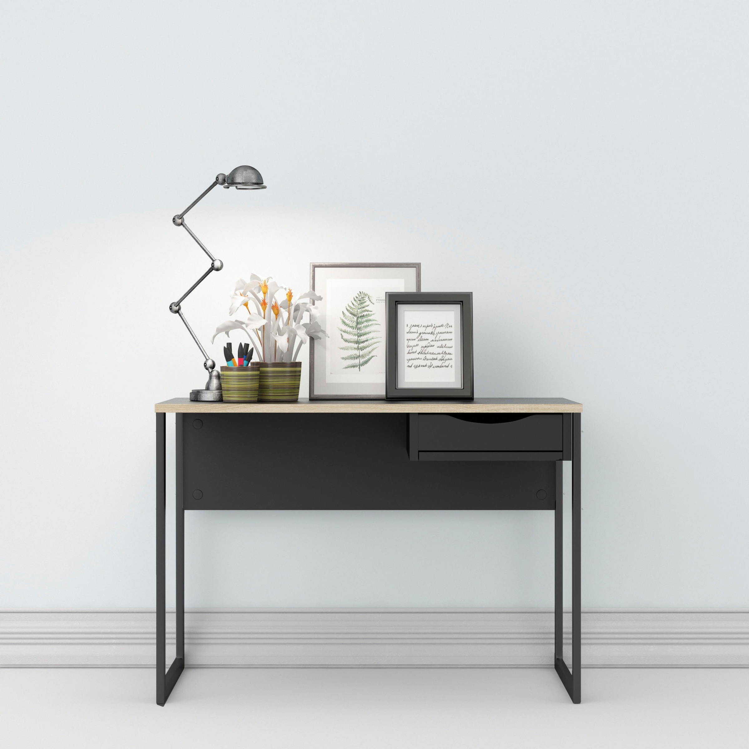INOSIGN Schreibtisch »Plus«, mit vielen Stauraummöglichkeiten, zeitloses Design