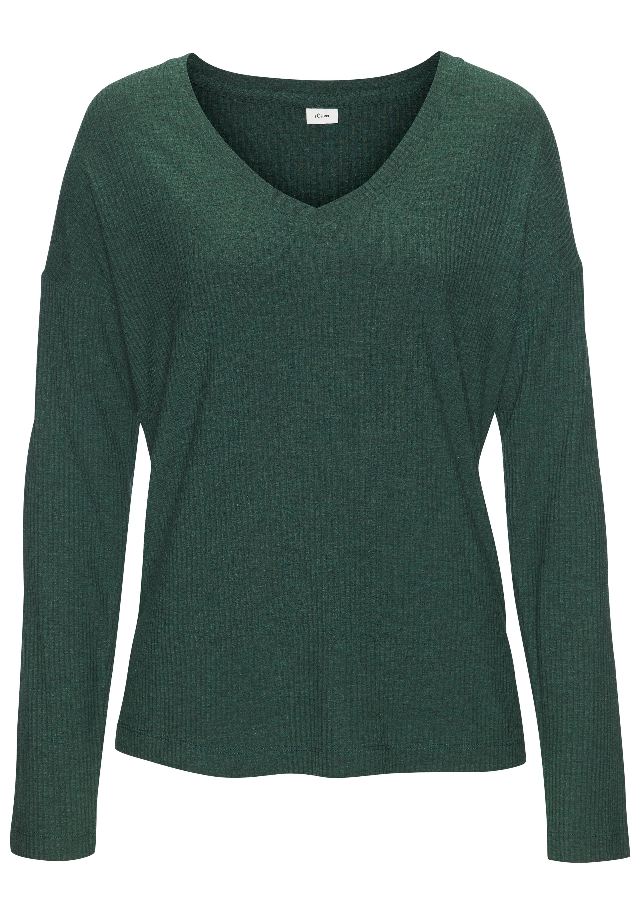 s.Oliver Longsleeve, Aus weicher Rippqualität