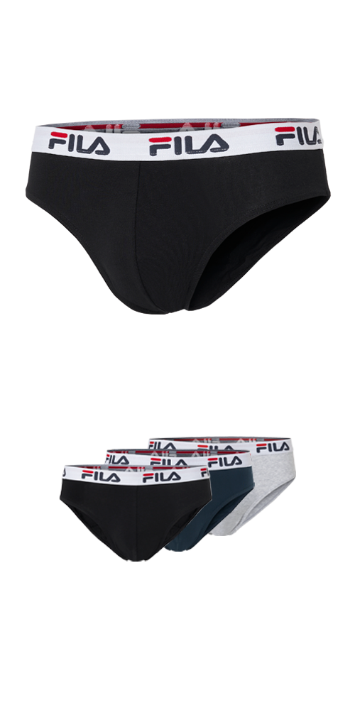 Fila Slip, (3er Pack), mit elastischem Logobund