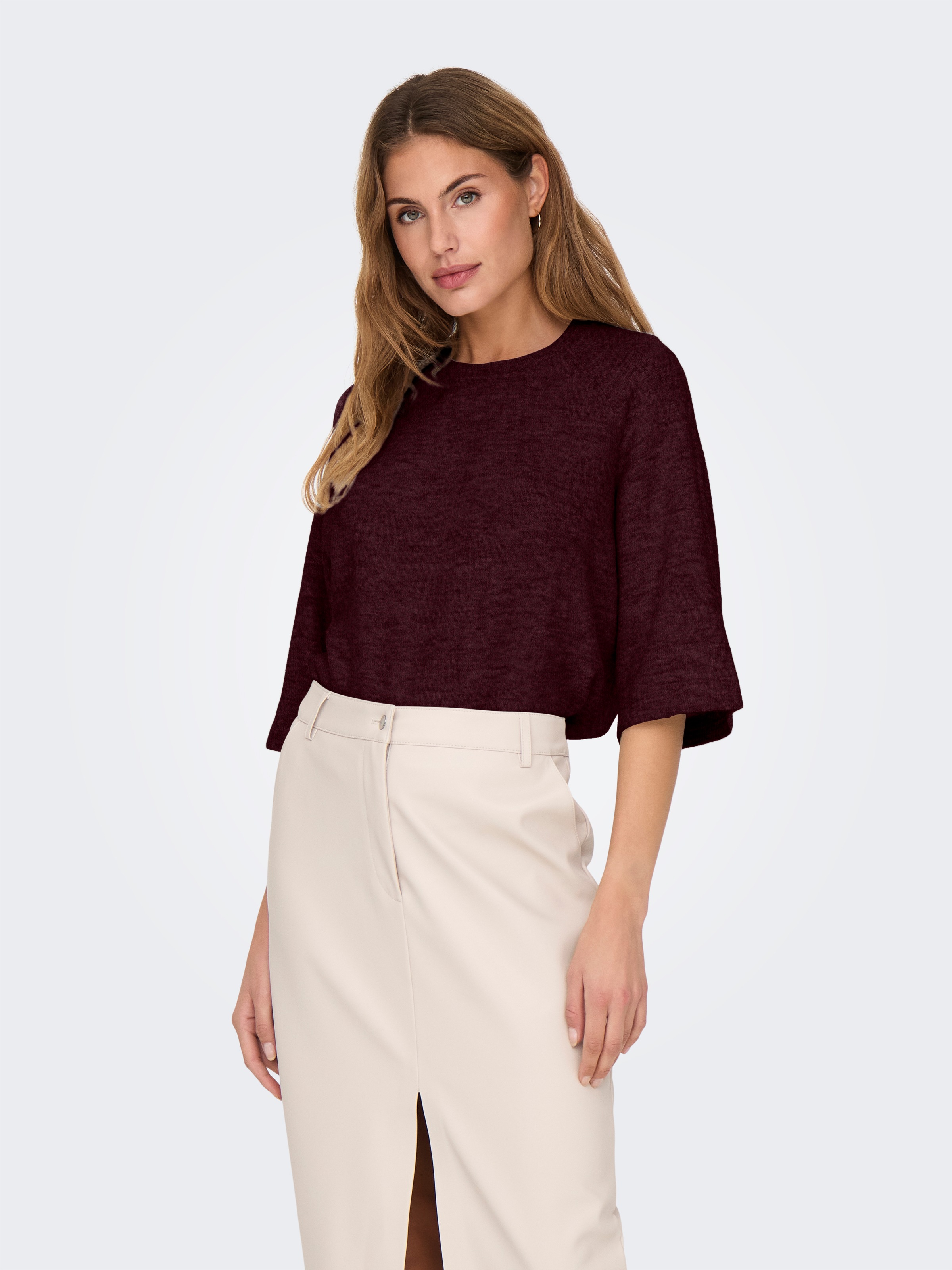 ONLY Strickpullover »ONLSIMONI 3/4 PULLOVER KNT NOOS«