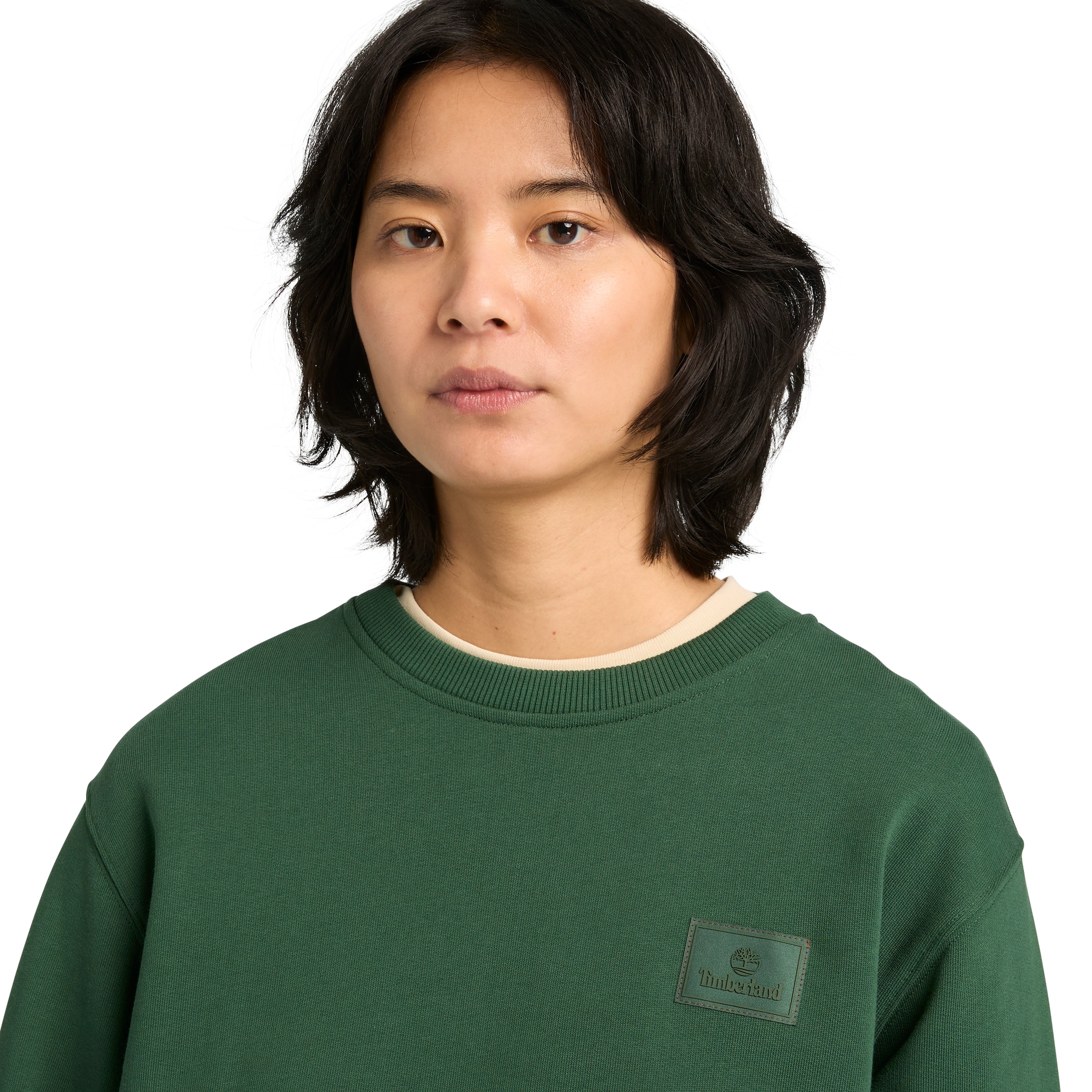 Timberland Sweatshirt »Silicon Badge (LB) Crew Neck«, Langarm-Design, für Erwachsene, aus Baumwolle, bequemer Schnitt
