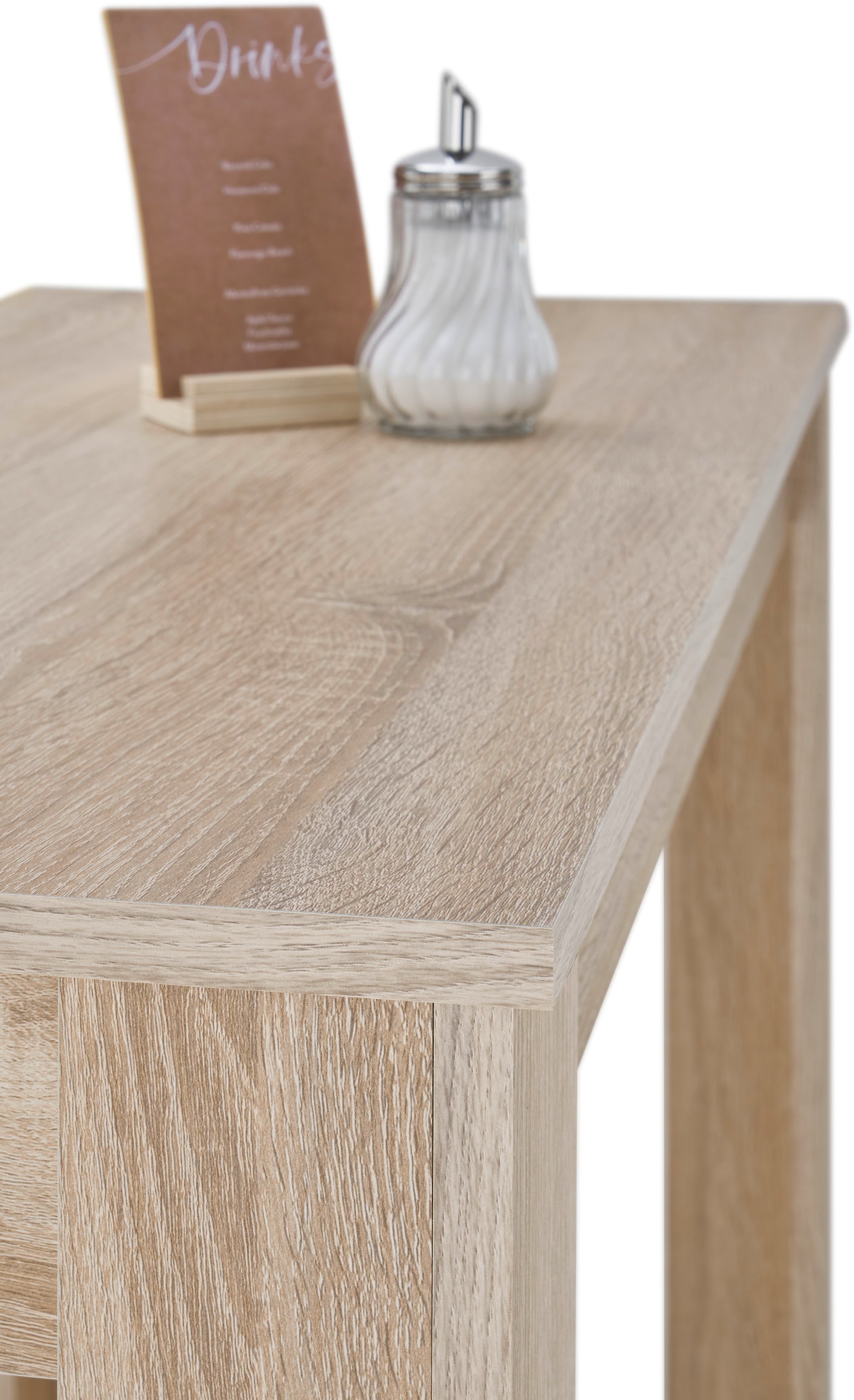 Stolkom Bartisch »Modesto Küchentisch, Bistrotisch, Stehtisch Küche, BxHxT 115x103x50 cm«, Grozügige Fläche, Stabiler Halt, Tischplatte melaminbeschichtet