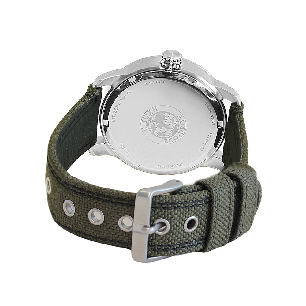 Citizen Solaruhr Armbanduhr, Herrenuhr, Datum, Textilarmband