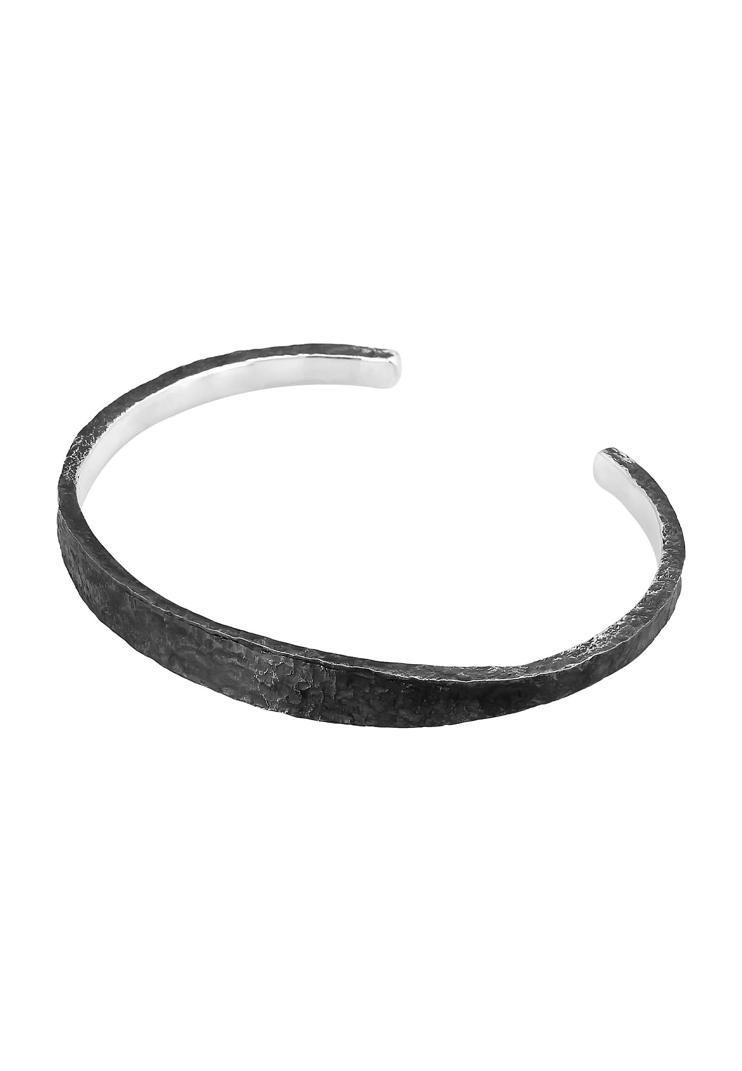 Kuzzoi Armreif »Armband Herren Armreif Handgefertigt Used Look 925 Silber«