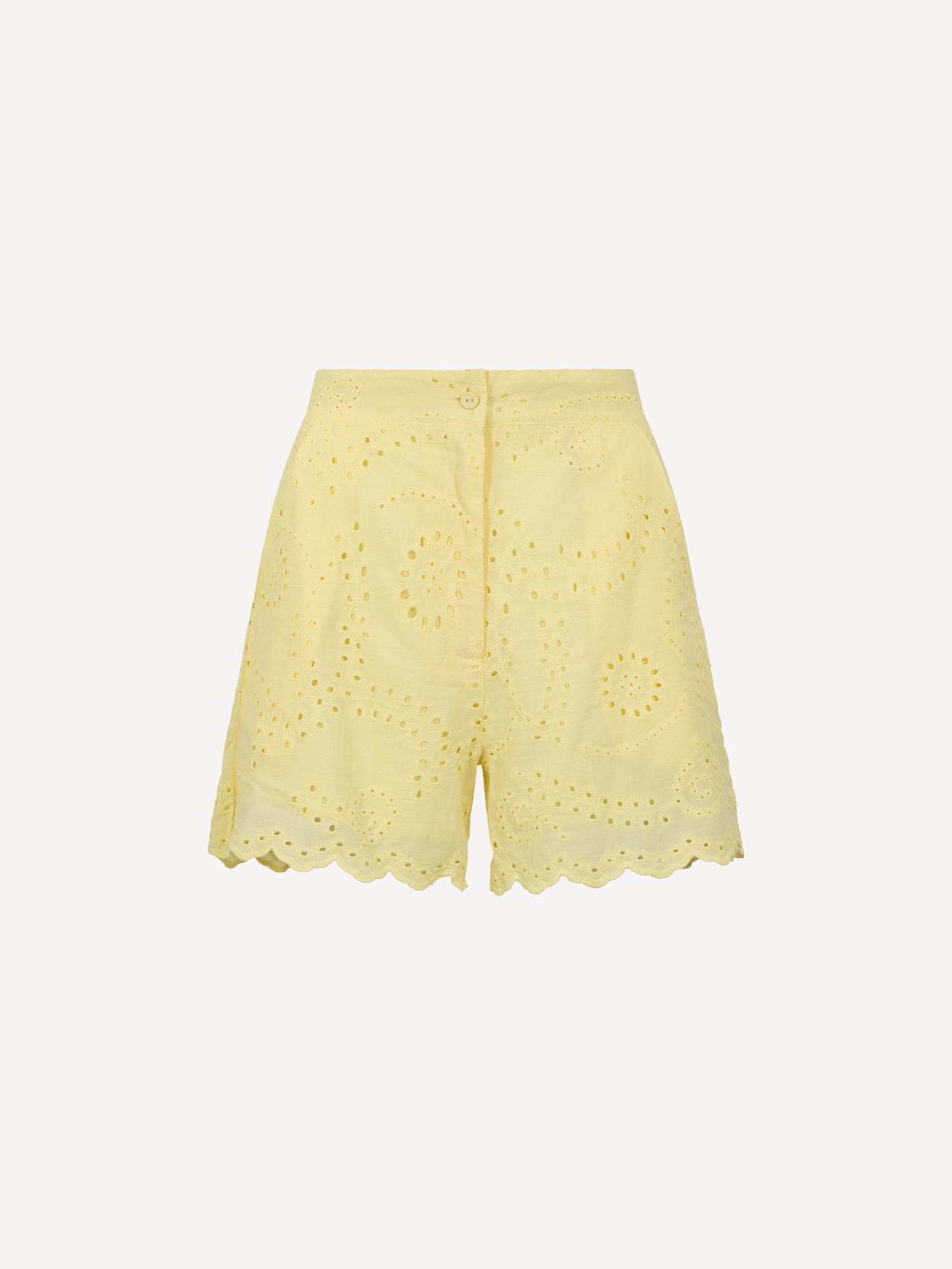 Apricot Shorts »Mini-Shorts mit Wellenkante«  mit Stickerei