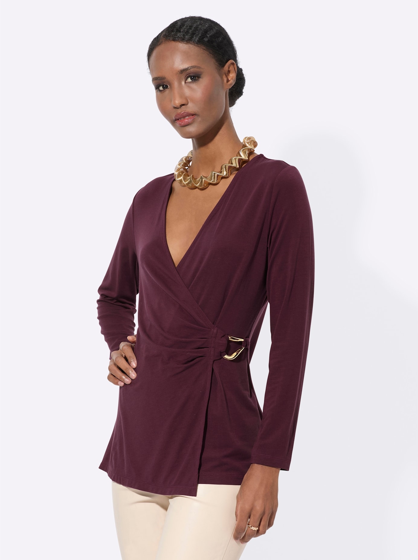 creation L Wickelshirt »Lyocell-Shirt«, (1 tlg.)