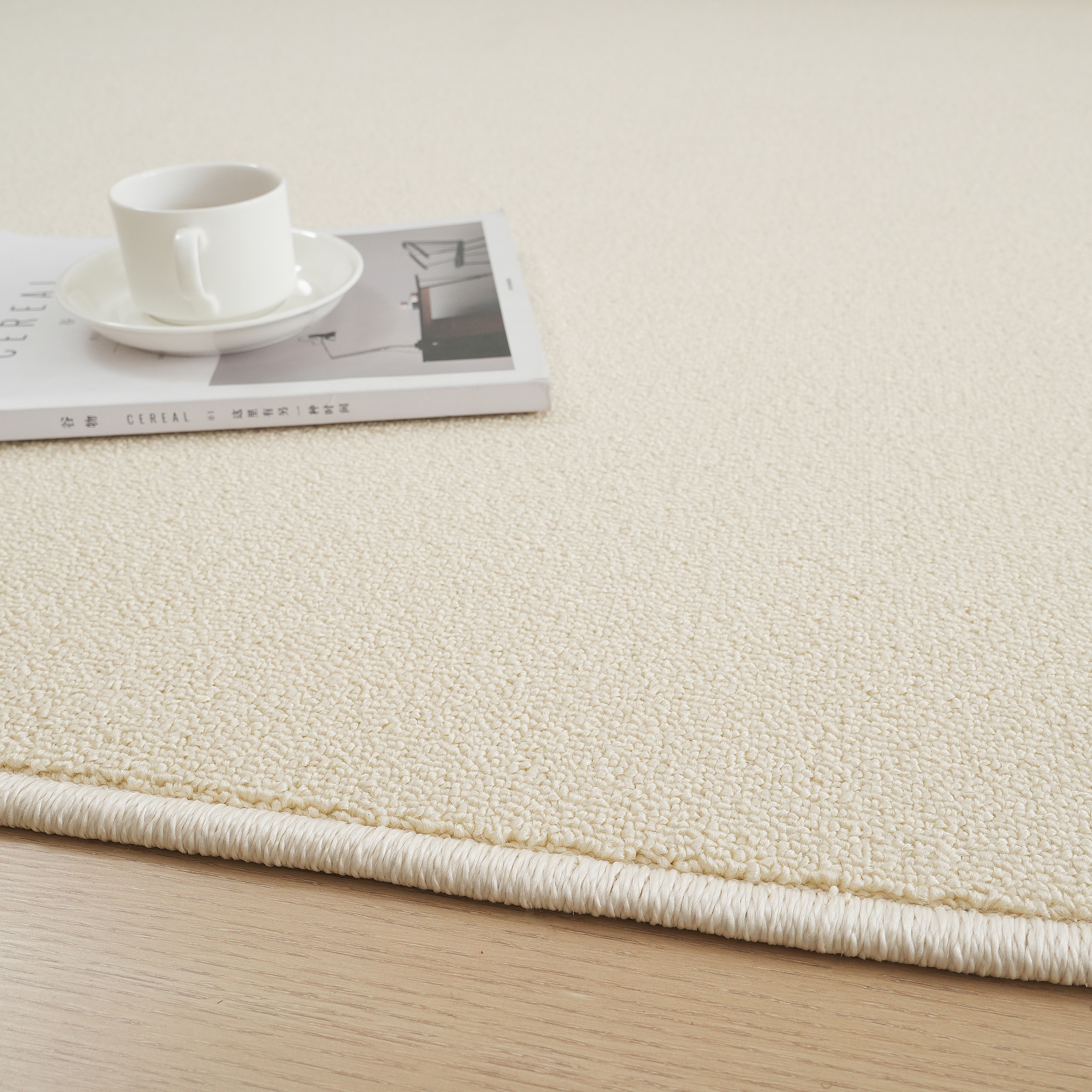 OTTO home Teppich »Jola, Uni-Farben, besonders dichte Qualität, Boho« rechteckig 10 mm Höhe Wohnzimmer, Schlafzimmer, Flur, Kinderzimmer, wasserabweisend