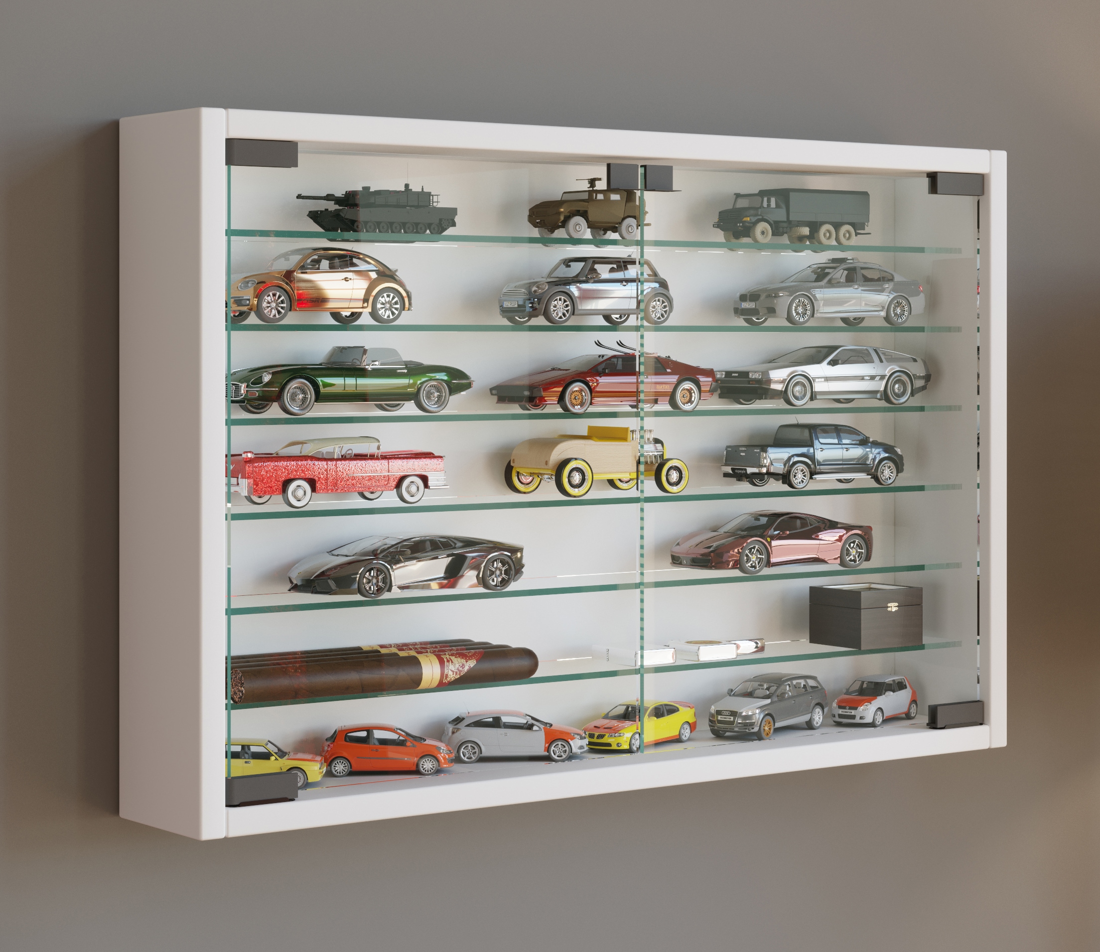 VCM Wandregal »Hängevitrine Wandvitrine Sammel Deko Mandosa XL«