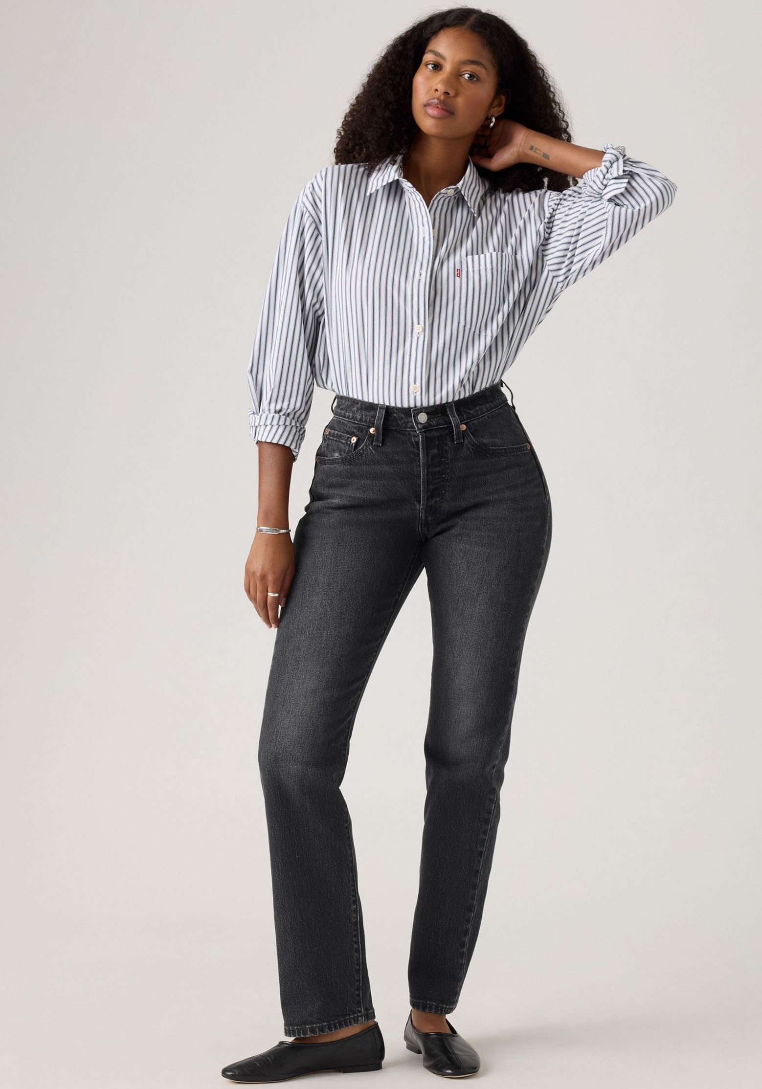 Levi's® Stretch-Jeans »LV Jeans 501 CURVE BLACKS«, mit gerader Beinform