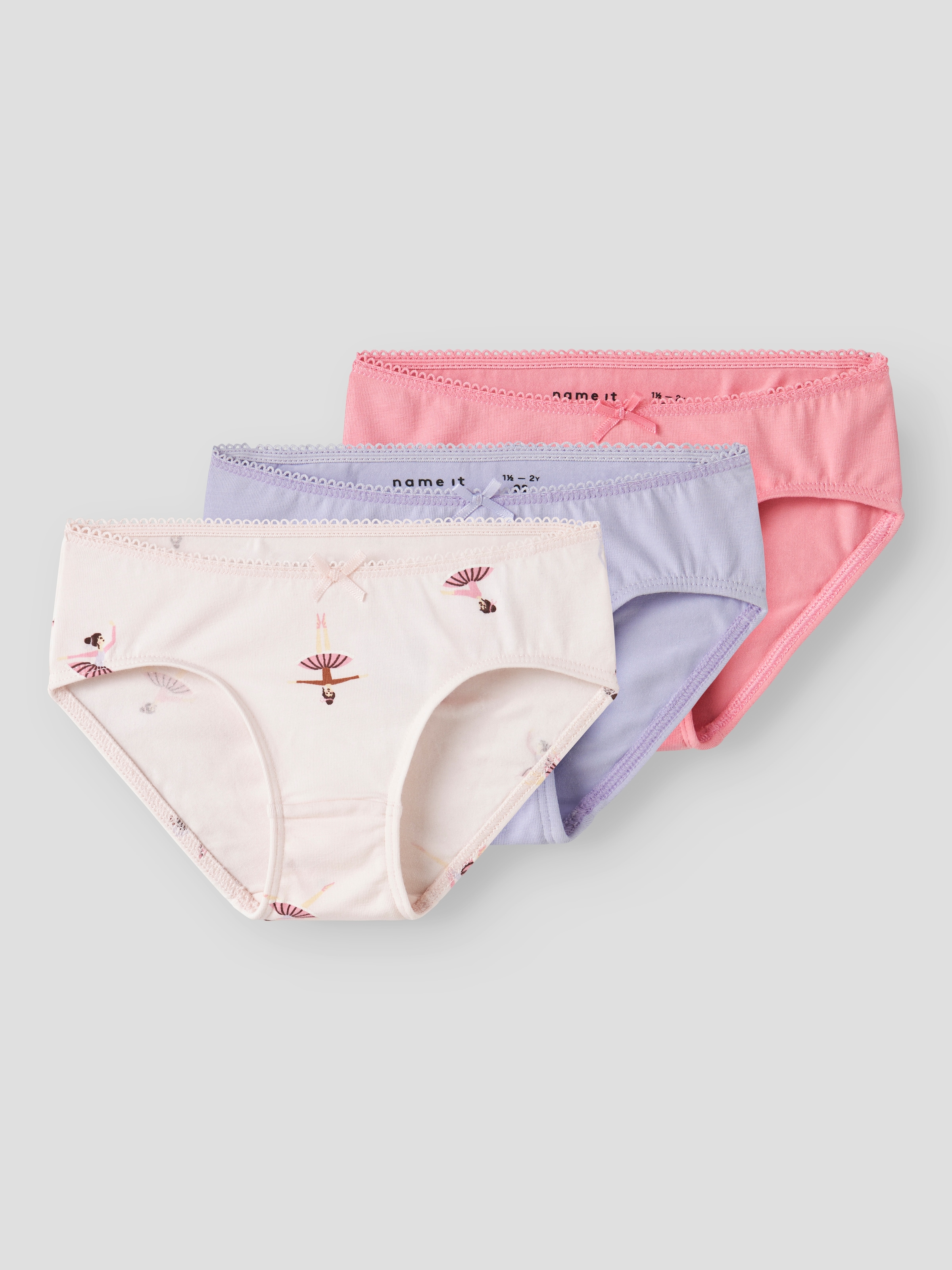 Name It Panty »NMFBRIEFS 3P BALLARINA NOOS«, (3 St.)