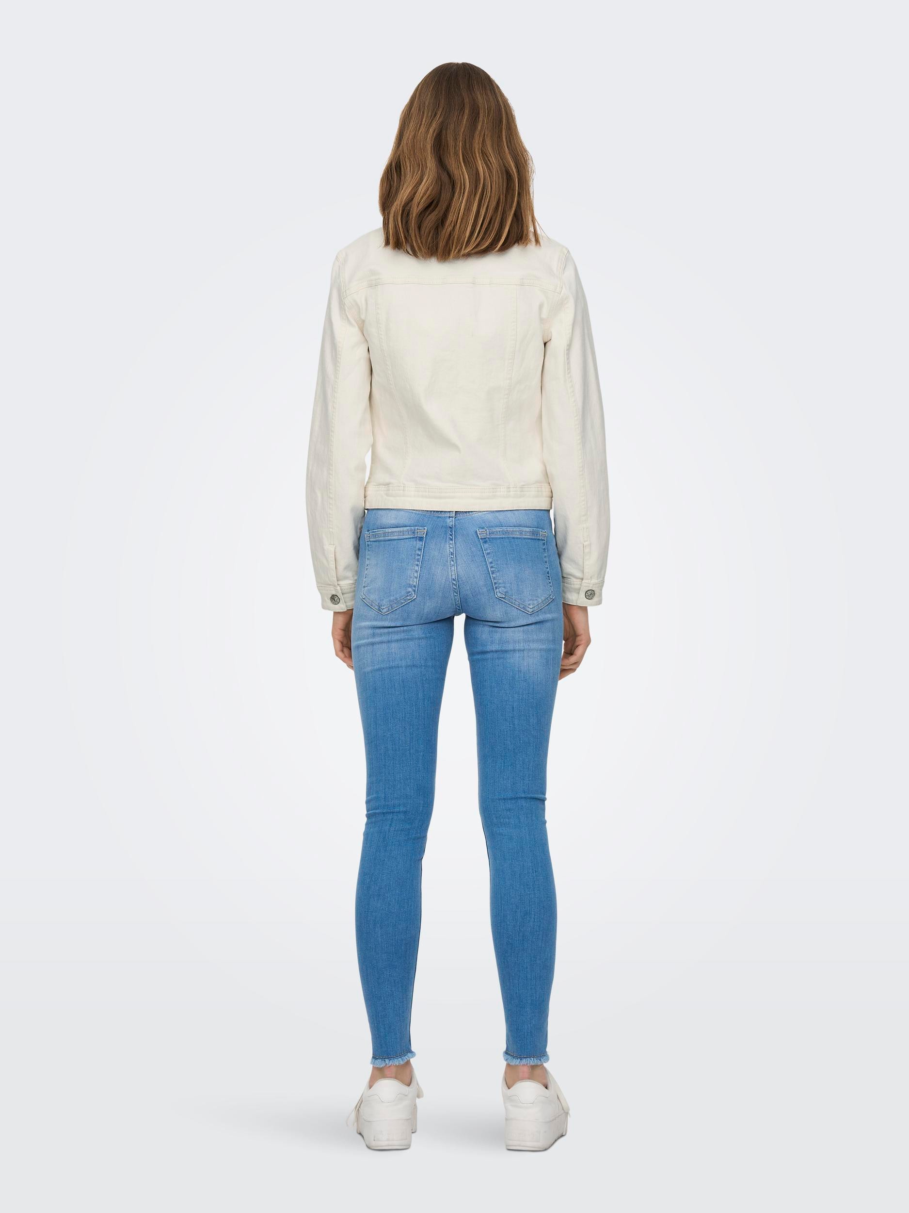 ONLY Jeansjacke »ONLTIA DNM JACKET COL PIM NOOS«, in kurzer Form