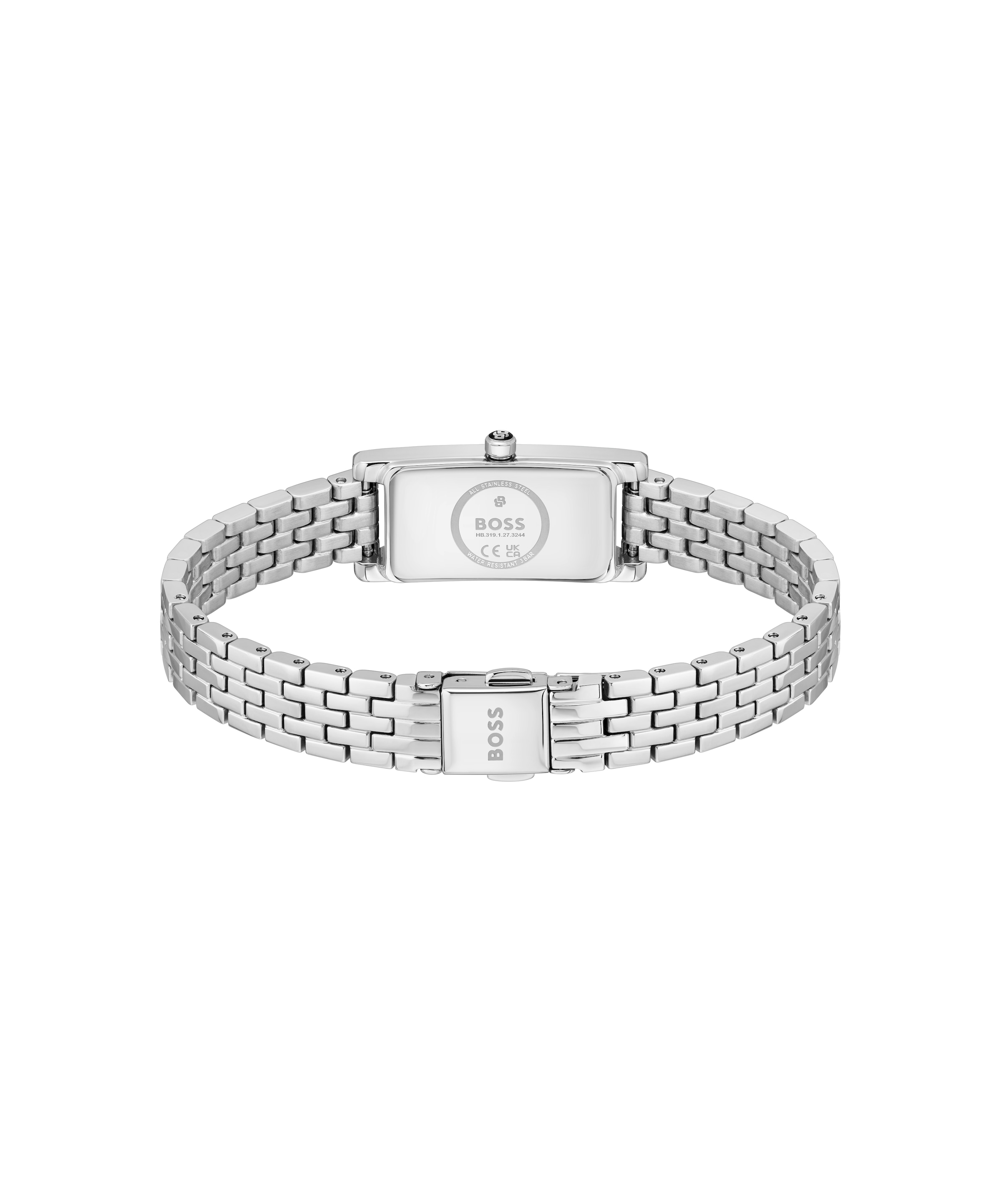 BOSS Quarzuhr »LUCY« Armbanduhr, Damenuhr, Edelstahlarmband, analog