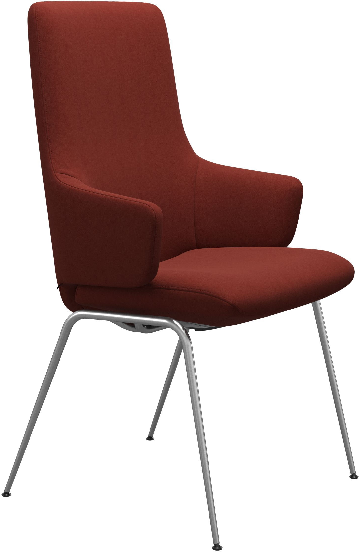 Stressless® Polsterstuhl »Laurel« () High Back mit Armlehne, Größe L, mit Beinen aus Stahl in Chrom