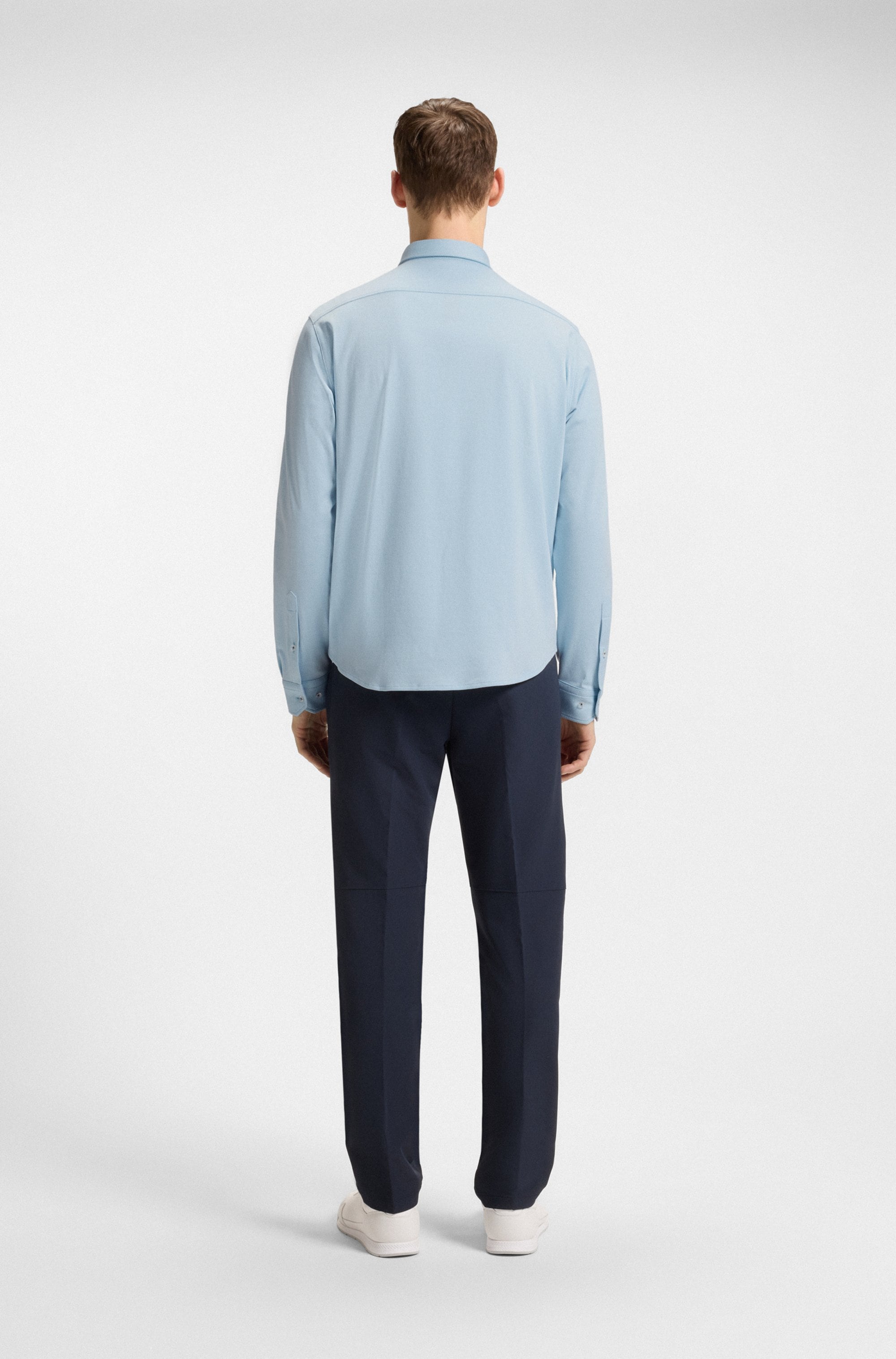 BOSS GREEN Langarmhemd »B Motion L«, softe Baumwolle, Vier-Wege-Stretch, knitterfrei
