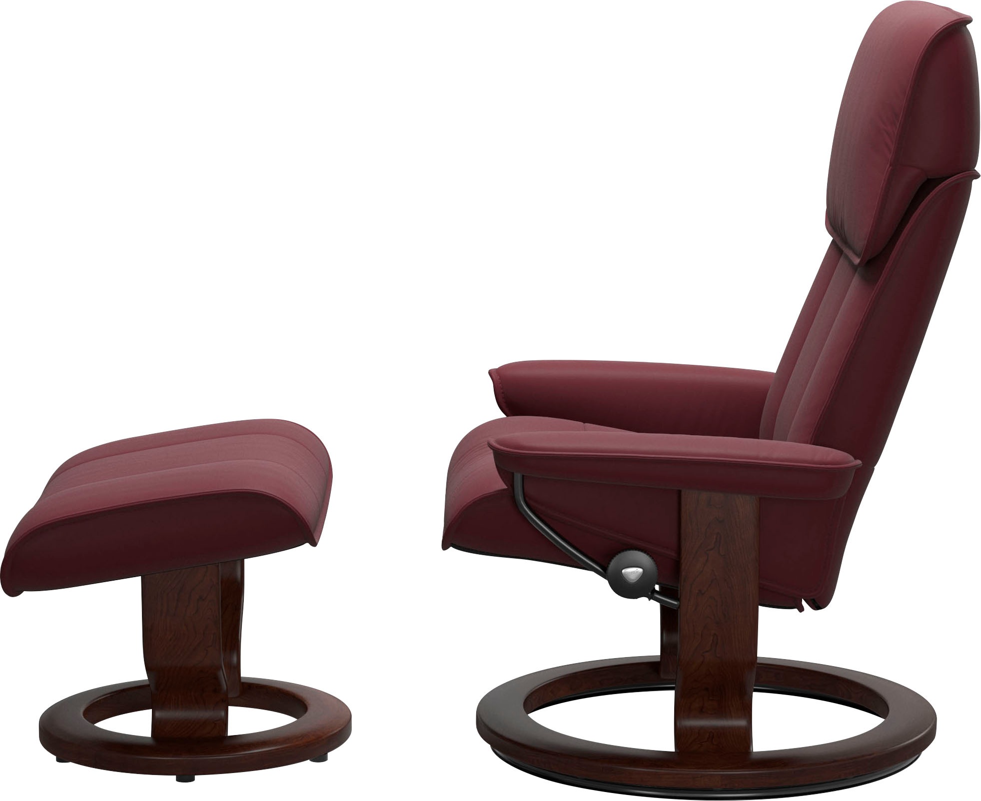 Stressless® Relaxsessel »Admiral«, (Set, Relaxsessel inkl. Hocker), mit Classic Base, Größe M & L, Gestell Braun