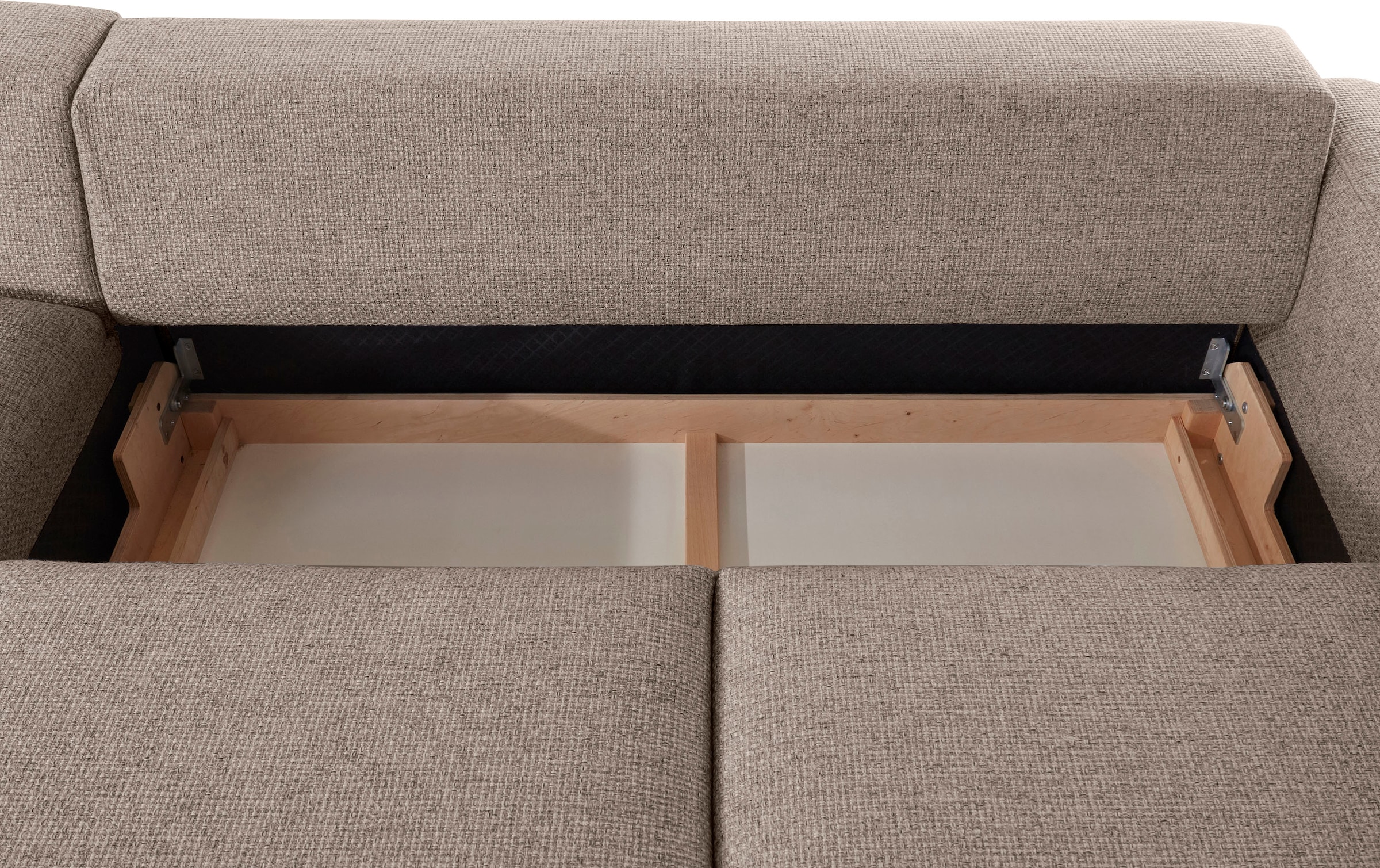 Places of Style Ecksofa »Bloomfield, bequem und elegant, L-Form«, wahlweise mit Bettfunktion und Bettkasten