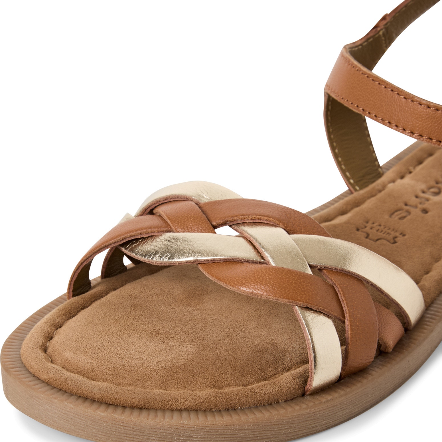 Tamaris Riemchensandale, Sandalette, Sommerschuh mit Riemchen in Flechtoptik