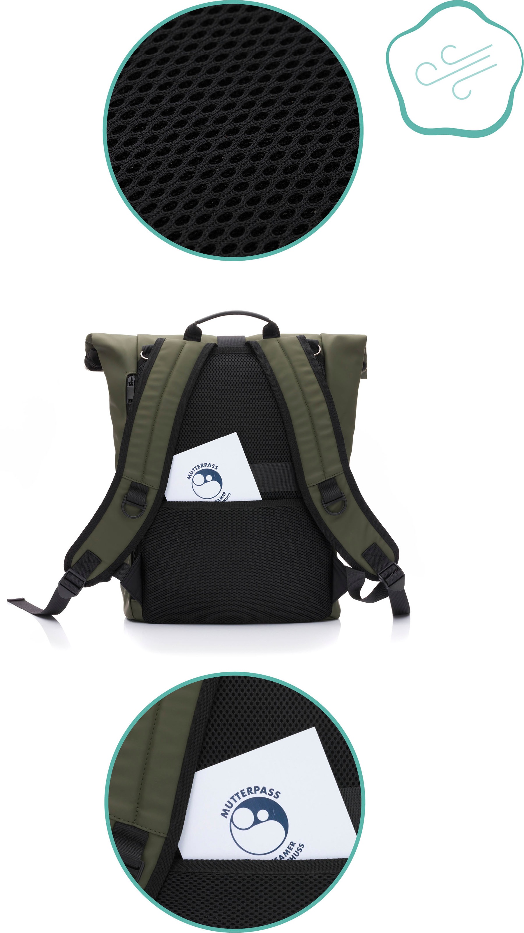 Fillikid Wickelrucksack »Oslo, grün«