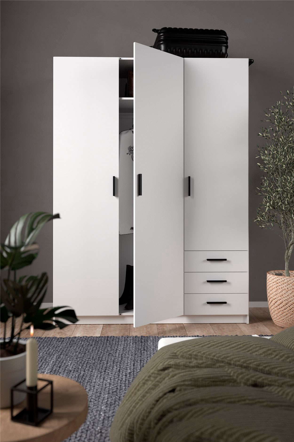 INOSIGN Kleiderschrank »Sprint Drehtürenschrank, Aufbewahrung Kasten Schrank Stauraum«, Breite 98,5/147 oder 195,5 cm, je mit Einlegeböden und Kleiderstange