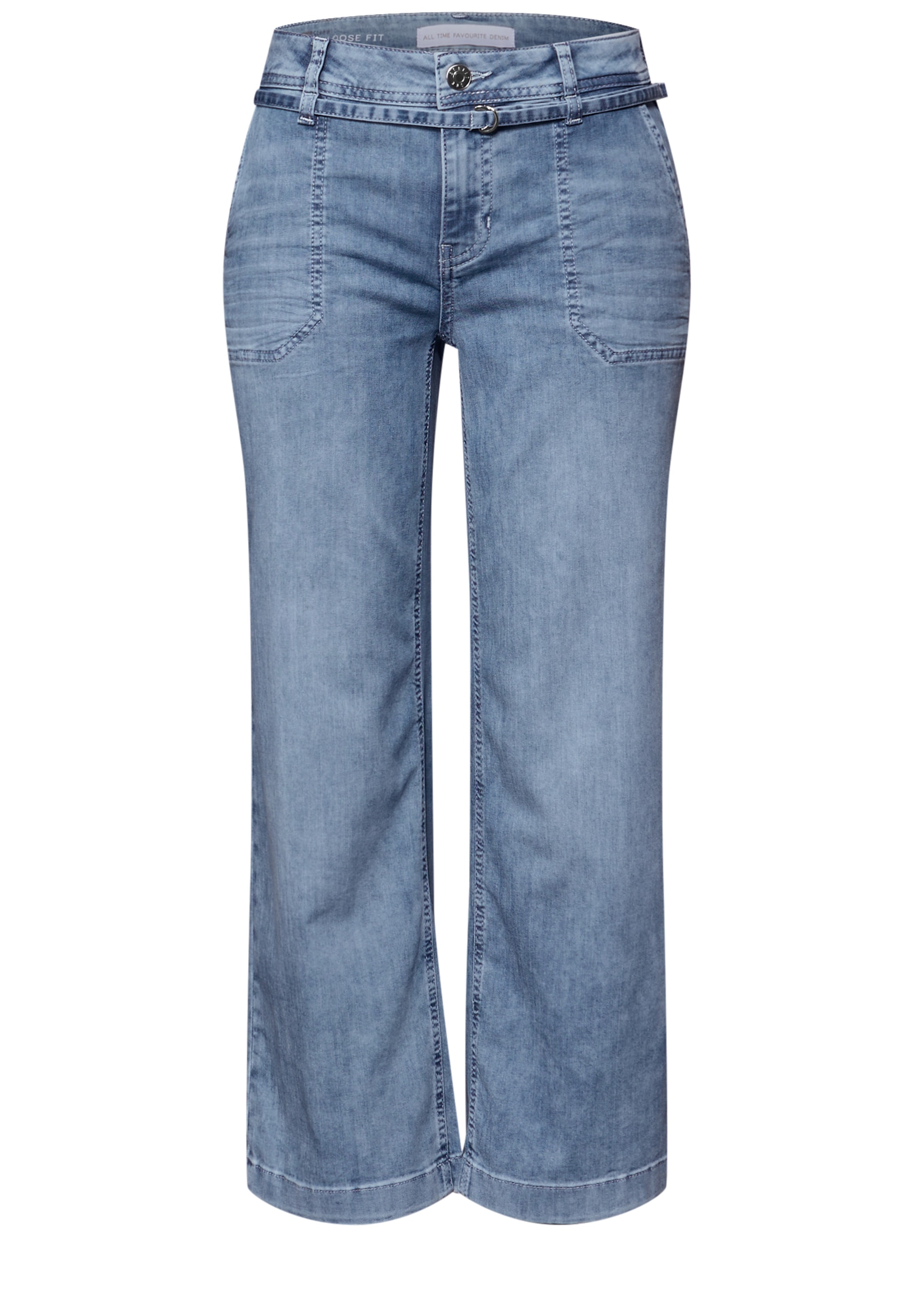 STREET ONE Loose-fit-Jeans »Style Emee« mit Jeans-Band-Detail