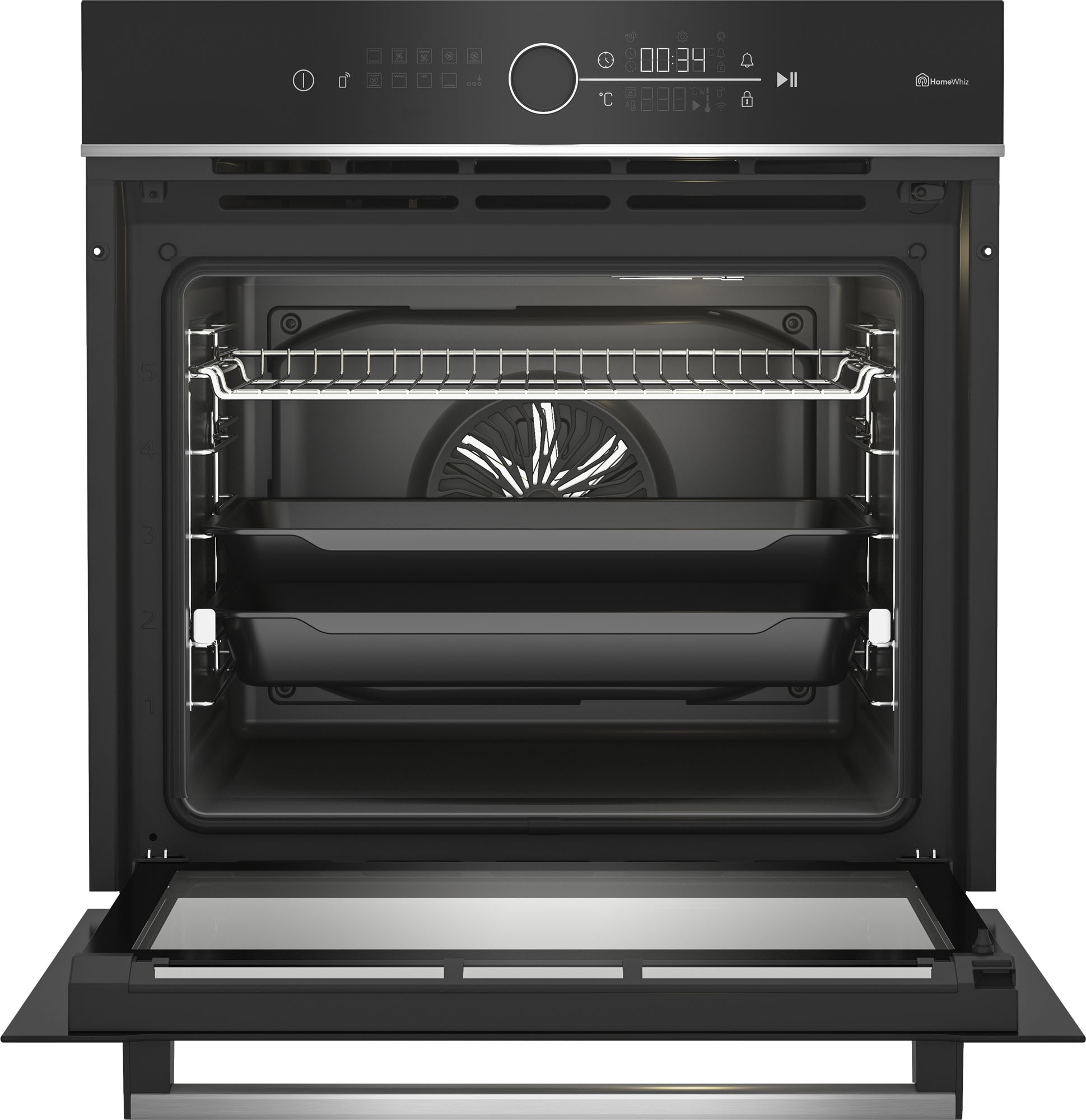 BEKO Einbaubackofen  »BBIM13400XMPSEW 7757787687«, mit 1-fach-Teleskopauszug, Pyrolyse-Selbstreinigung