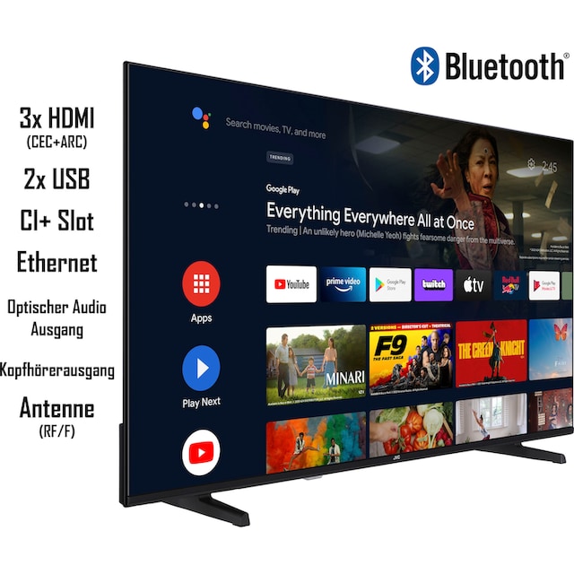 JVC LED-Fernseher »LT-50VA3355«, 126 cm/50 Zoll, 4K Ultra HD, Android TV- Smart-TV ➥ 3 Jahre XXL Garantie | UNIVERSAL