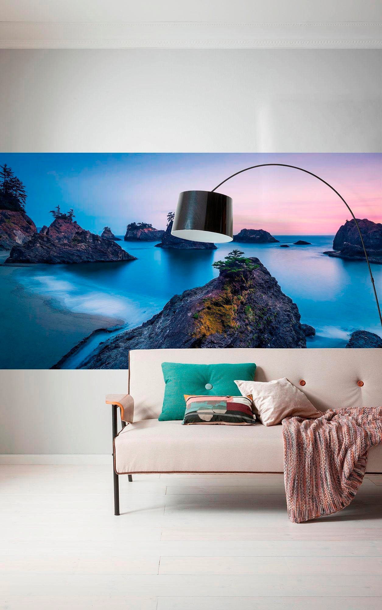 Komar Vliestapete »Digitaldruck Vlies - Secret Beach - Größe 200 x 100 cm«, bedruckt, Wohnzimmer, Schlafzimmer