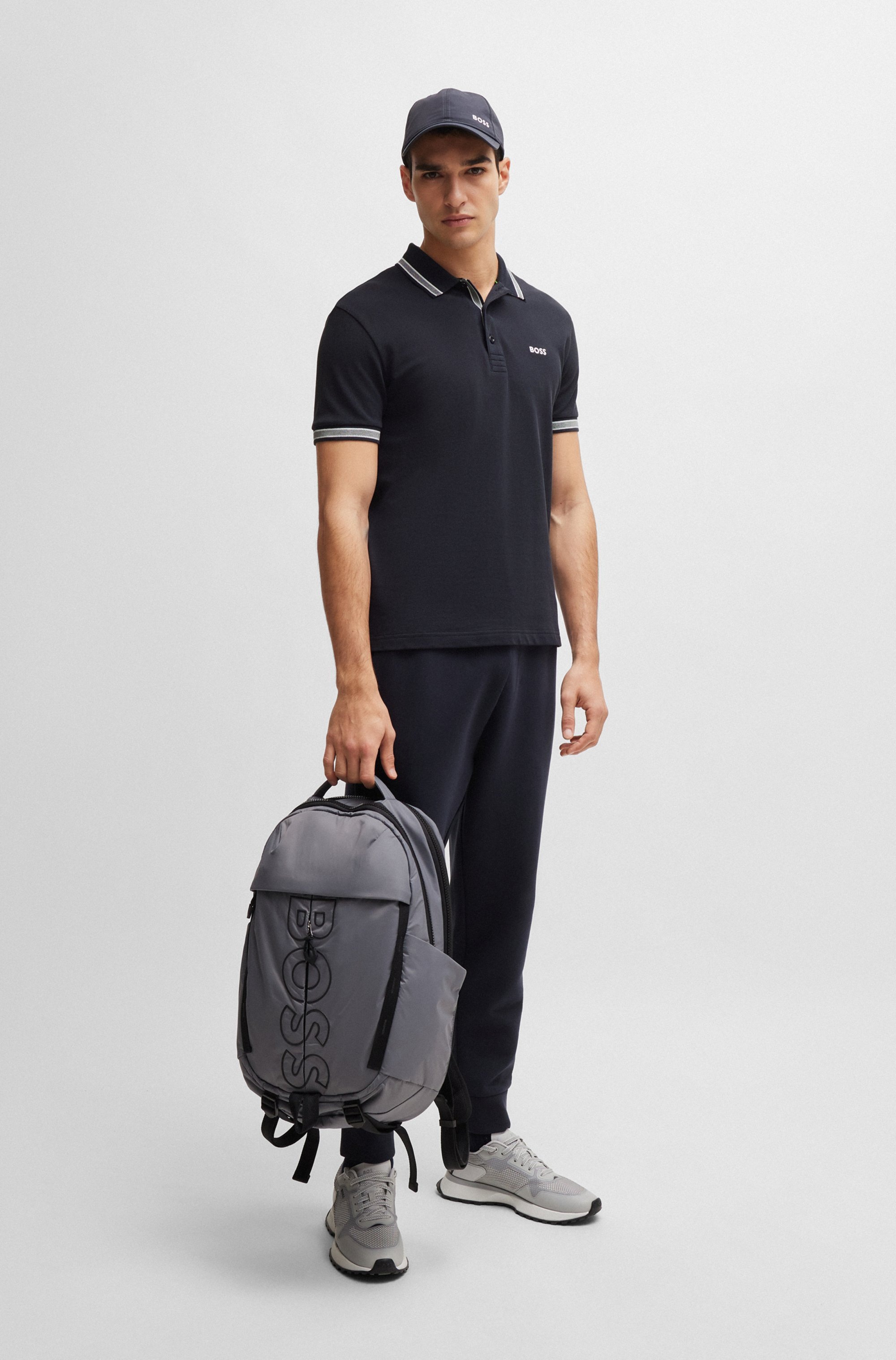 BOSS GREEN Poloshirt »Paddy«, mit kontrastfarbenen Streifen am Kragen