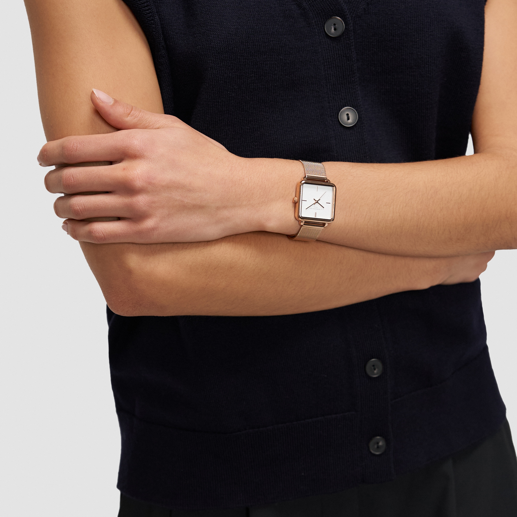Liebeskind Berlin Quarzuhr »Modern Mesh« Armbanduhr, Damenuhr, Edelstahlarmband, analog