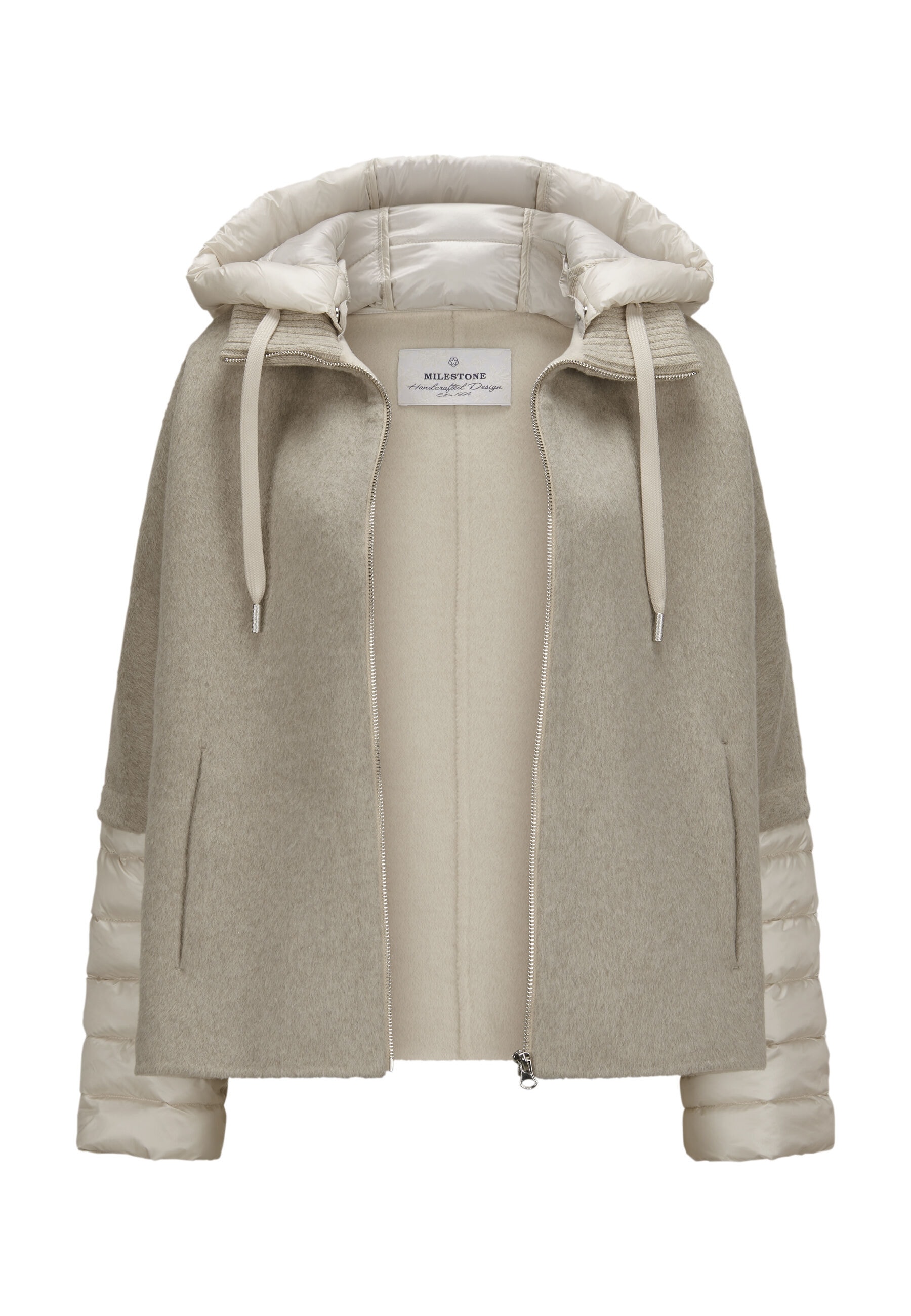 Milestone Winterjacke »MSAzalea« mit Kapuze dekorativer Stehkragen aus Strick