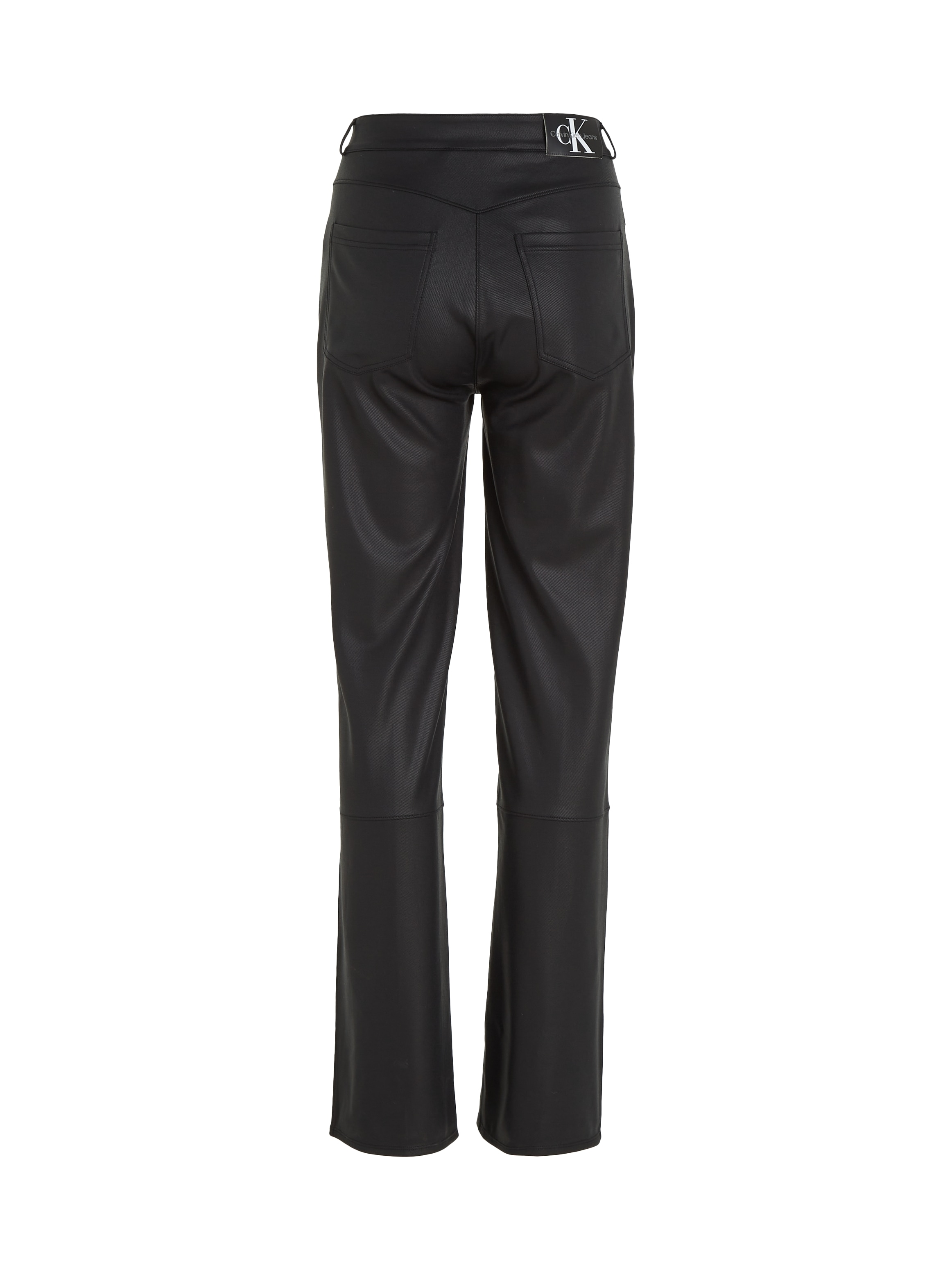 Calvin Klein Jeans Lederimitathose »COATED MILANO HR STRAIGHT«