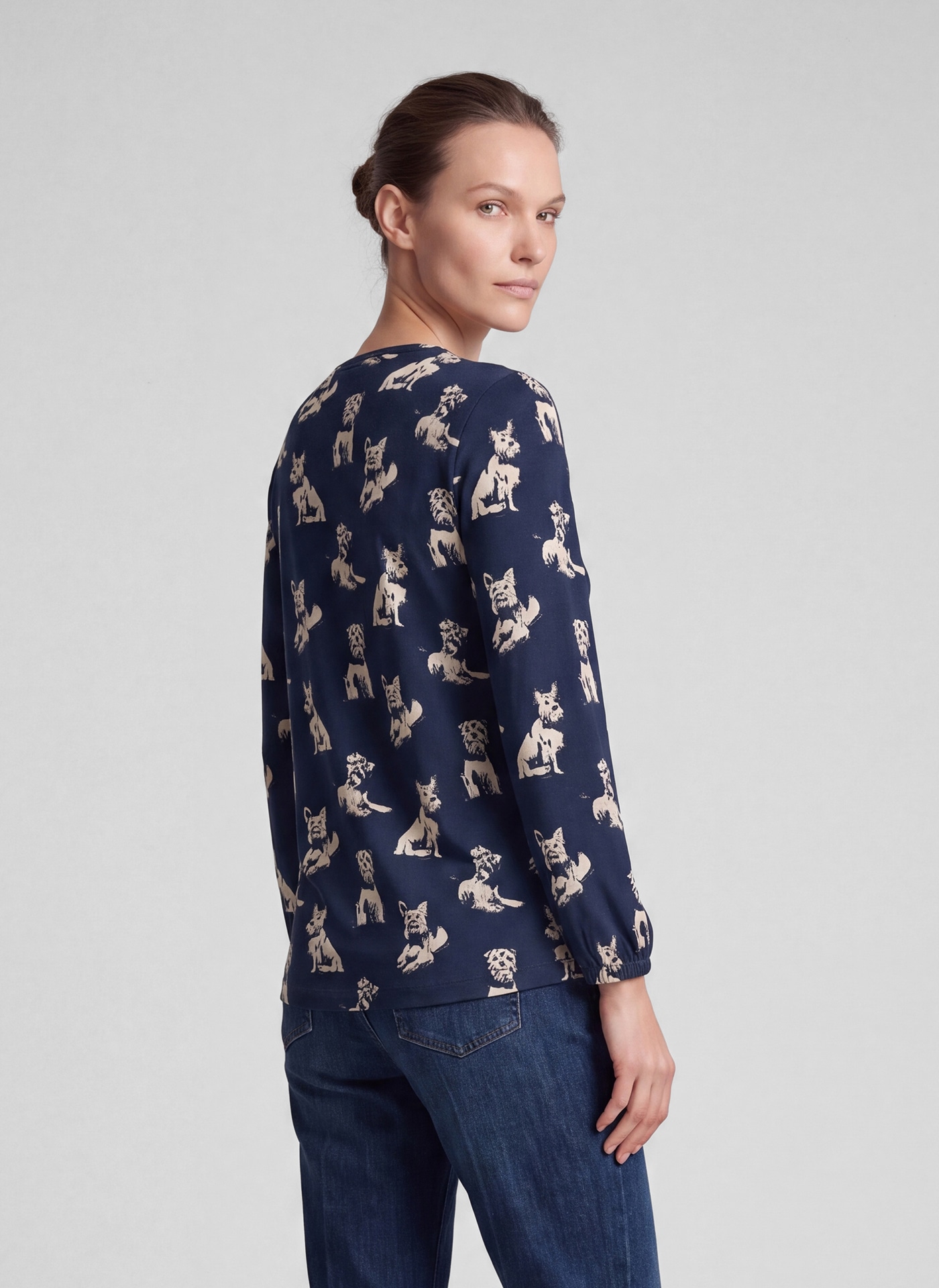 Rabe 3/4-Arm-Shirt mit Hunde-Motiven