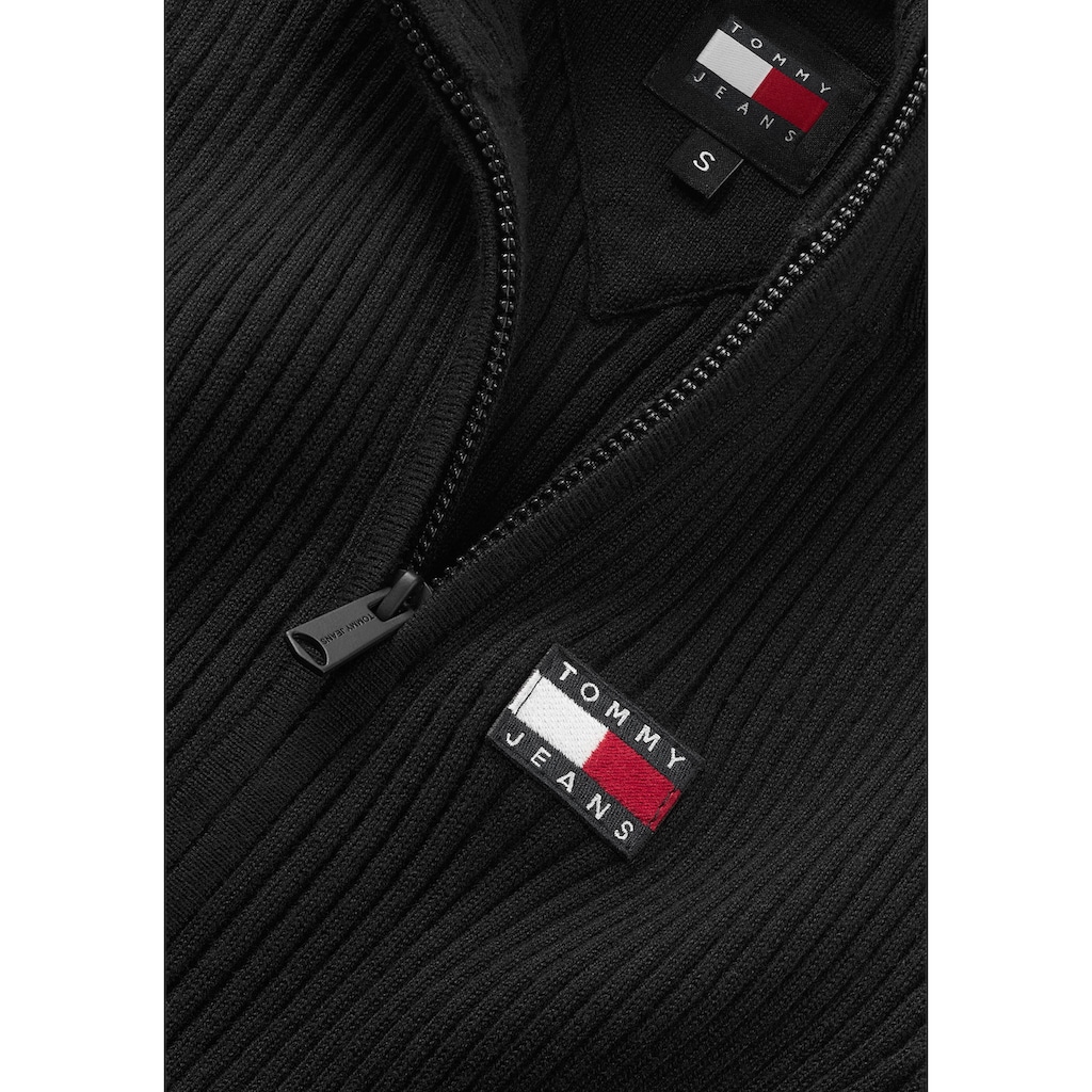 Tommy Jeans Strickkleid »TJW BADGE ZIP SWEATER DRESS«, mit Zipper