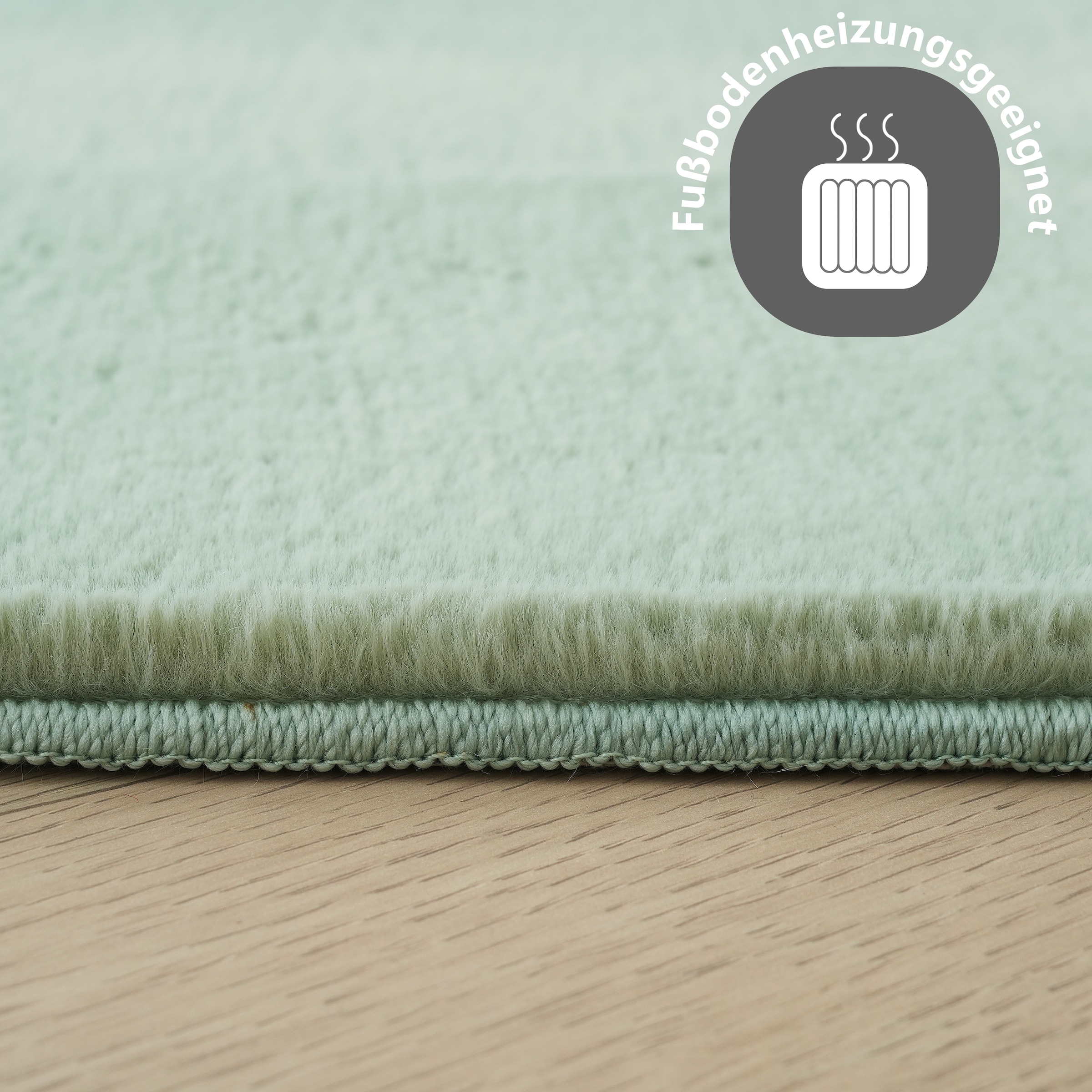 my home Fellteppich »Balu, Kunstfellteppich, Modern, Langflor Teppich«, rechteckig, 20 mm Höhe, Kaninchenfell-Haptik, kuschelig, weich, Wohnzimmer, Schlafzimmer