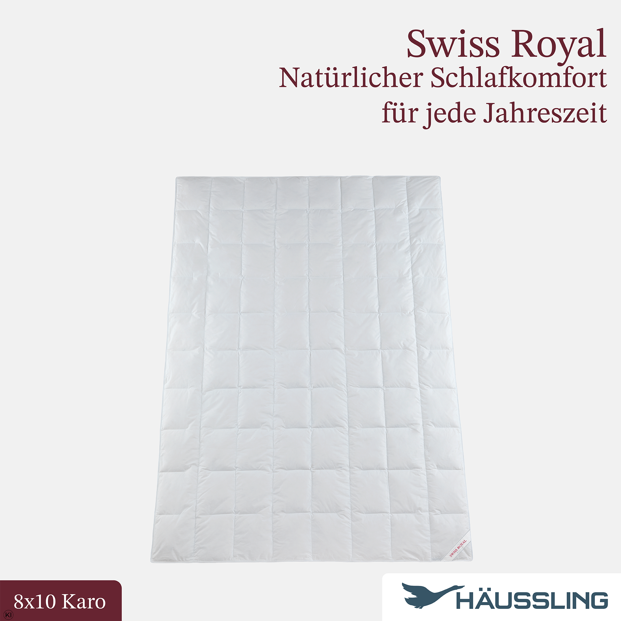 Haeussling Daunenbettdecke »Swiss Royal 90% Daunen, Bettdecken für Sommer und Winter« leicht Füllung 90Daunen10Federn 1 Stk. tlg. Bettdecke 135x200 cm, 155x220 cm & weitere Größen, Made in Germany