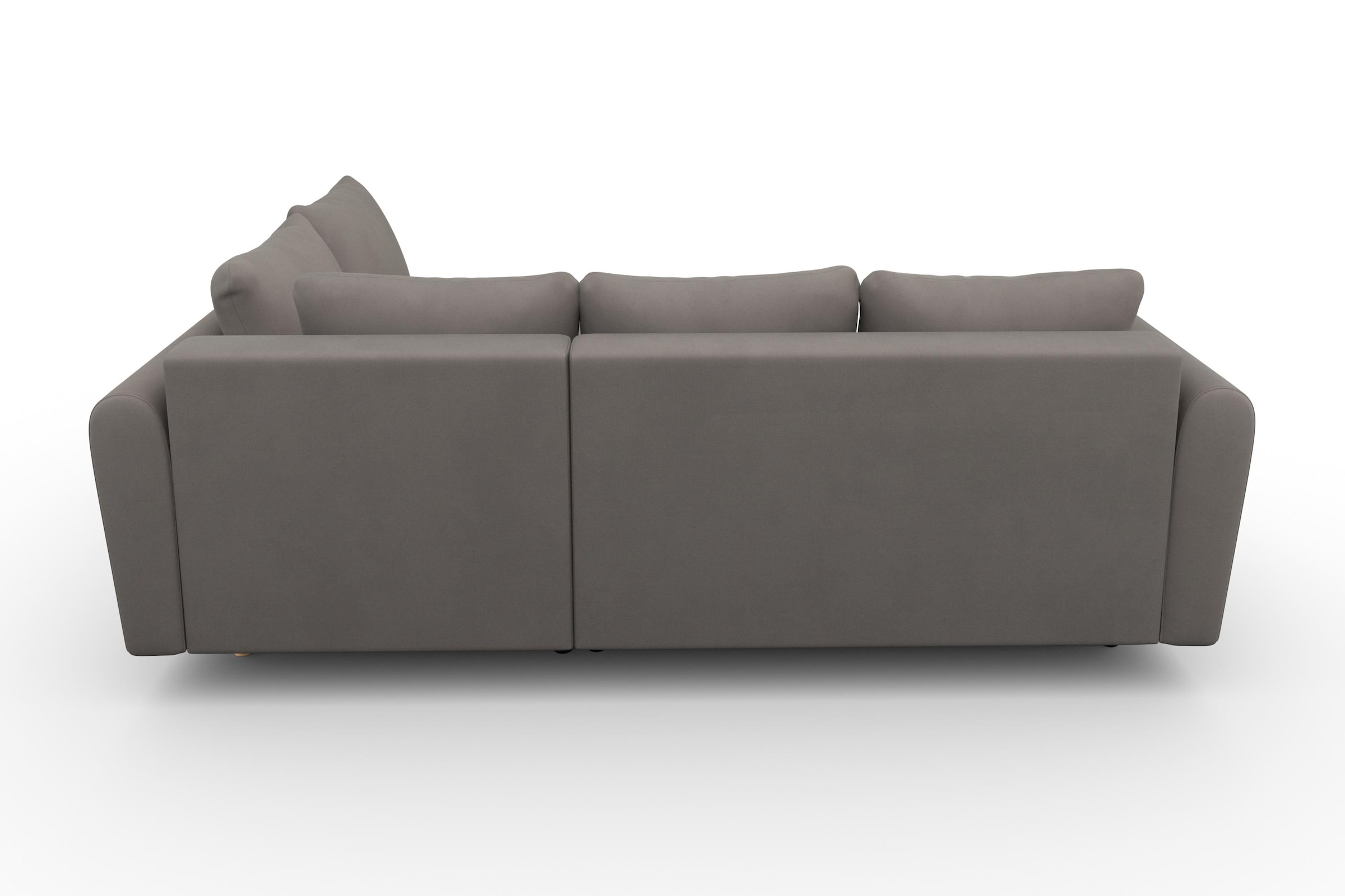 Home affaire Ecksofa »Nordic L-Form«, mit Bettfunktion und Bettkasten, Steppung, Federkern, 2 Zierkissen