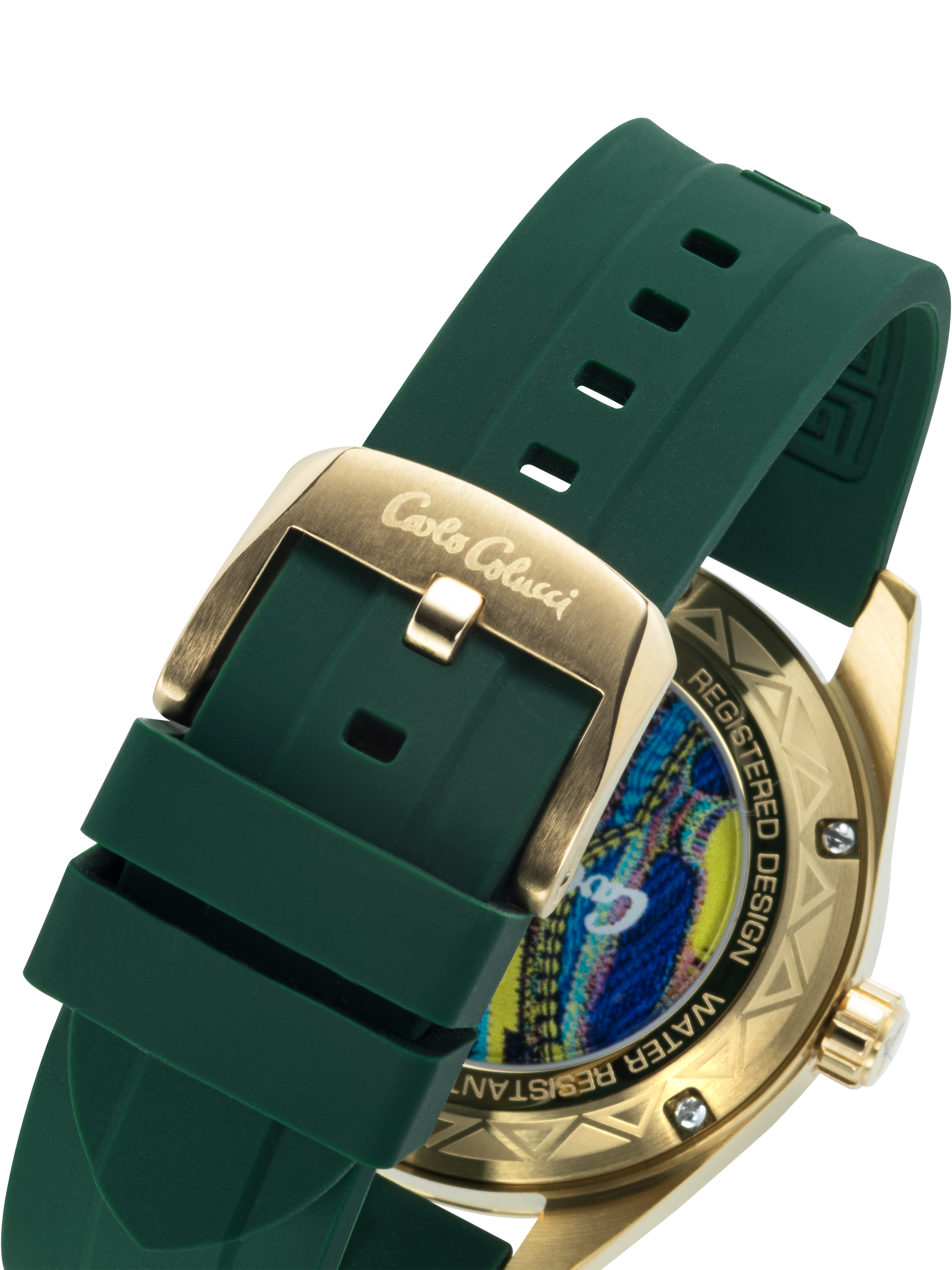 CARLO COLUCCI Quarzuhr Armbanduhr, Herrenuhr, Silikonarmband, analog