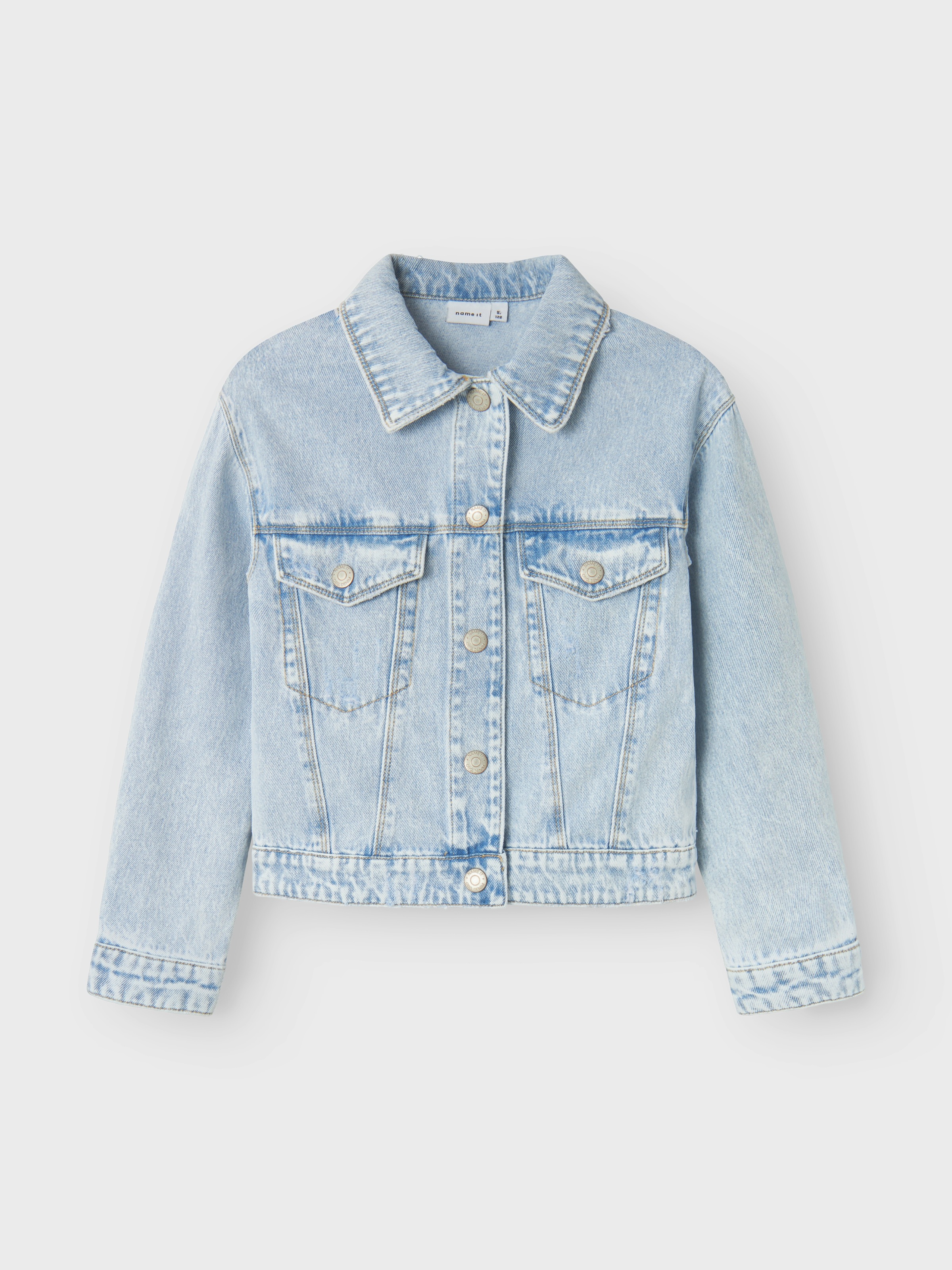 Name It Jeansjacke »NKFMILA DNM JACKET 8510-ZA NOOS«, ohne Kapuze, in leicht verkürzter, klassischer Form